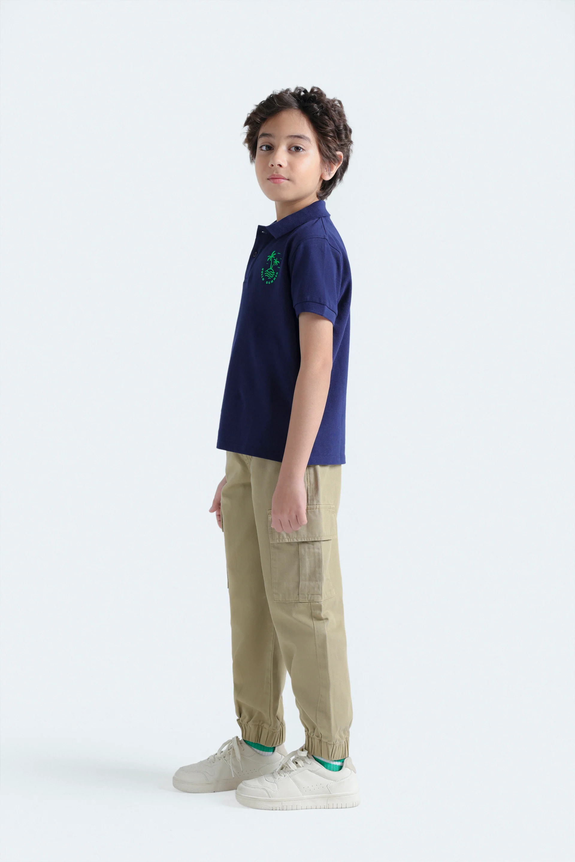 Slogan Print Polo Shirt - Image 5