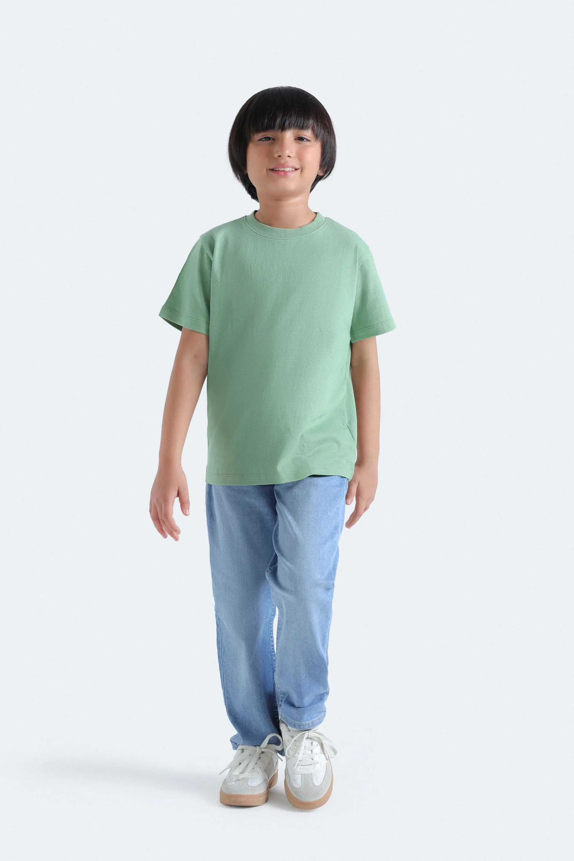 Basic Textured T-Shirt - Image 4