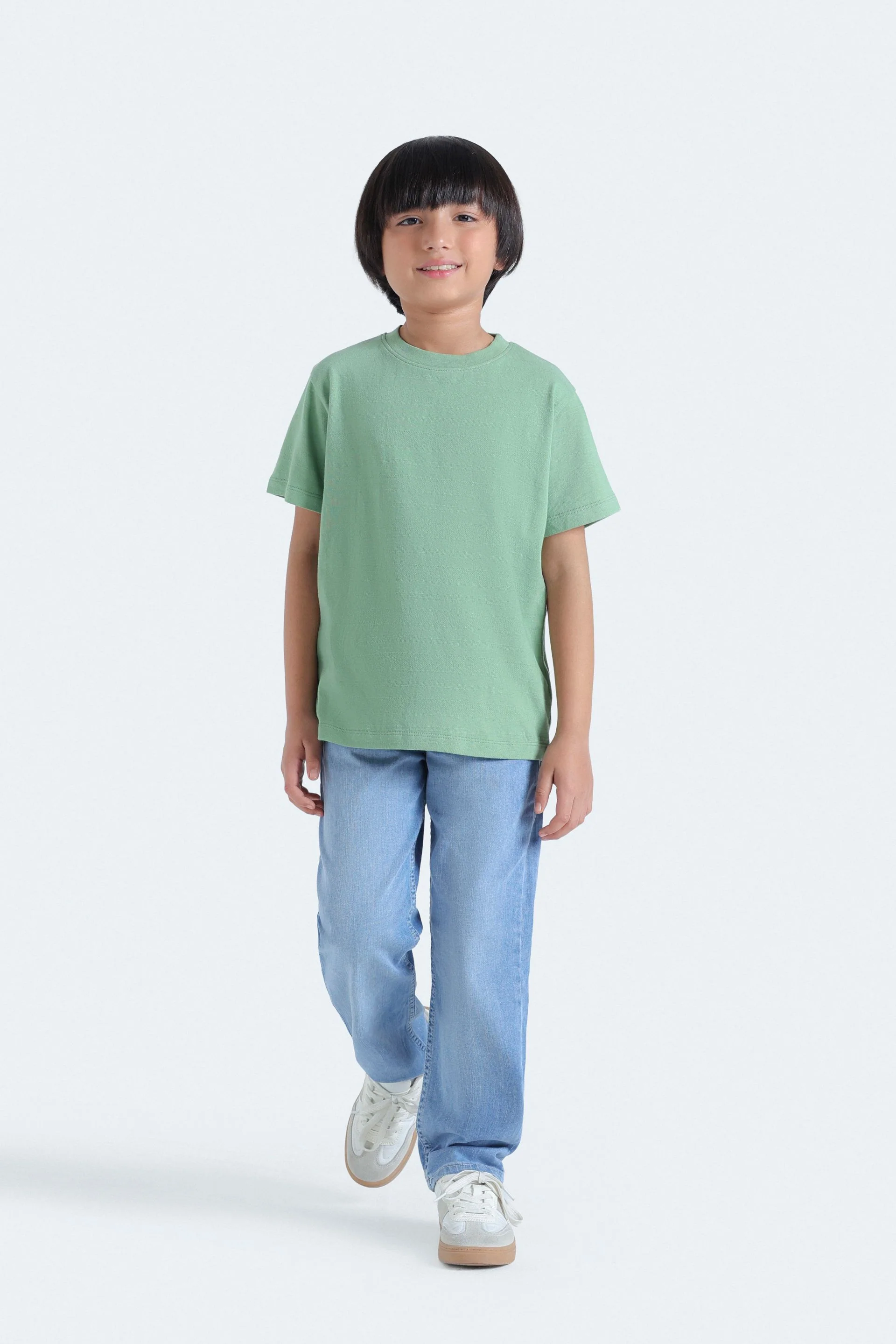 Basic Textured T-Shirt - Image 5