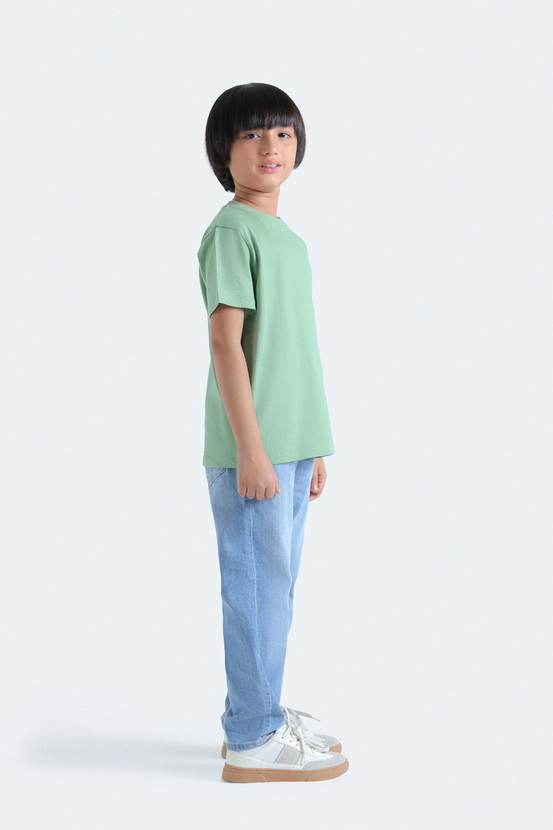 Basic Textured T-Shirt - Image 6