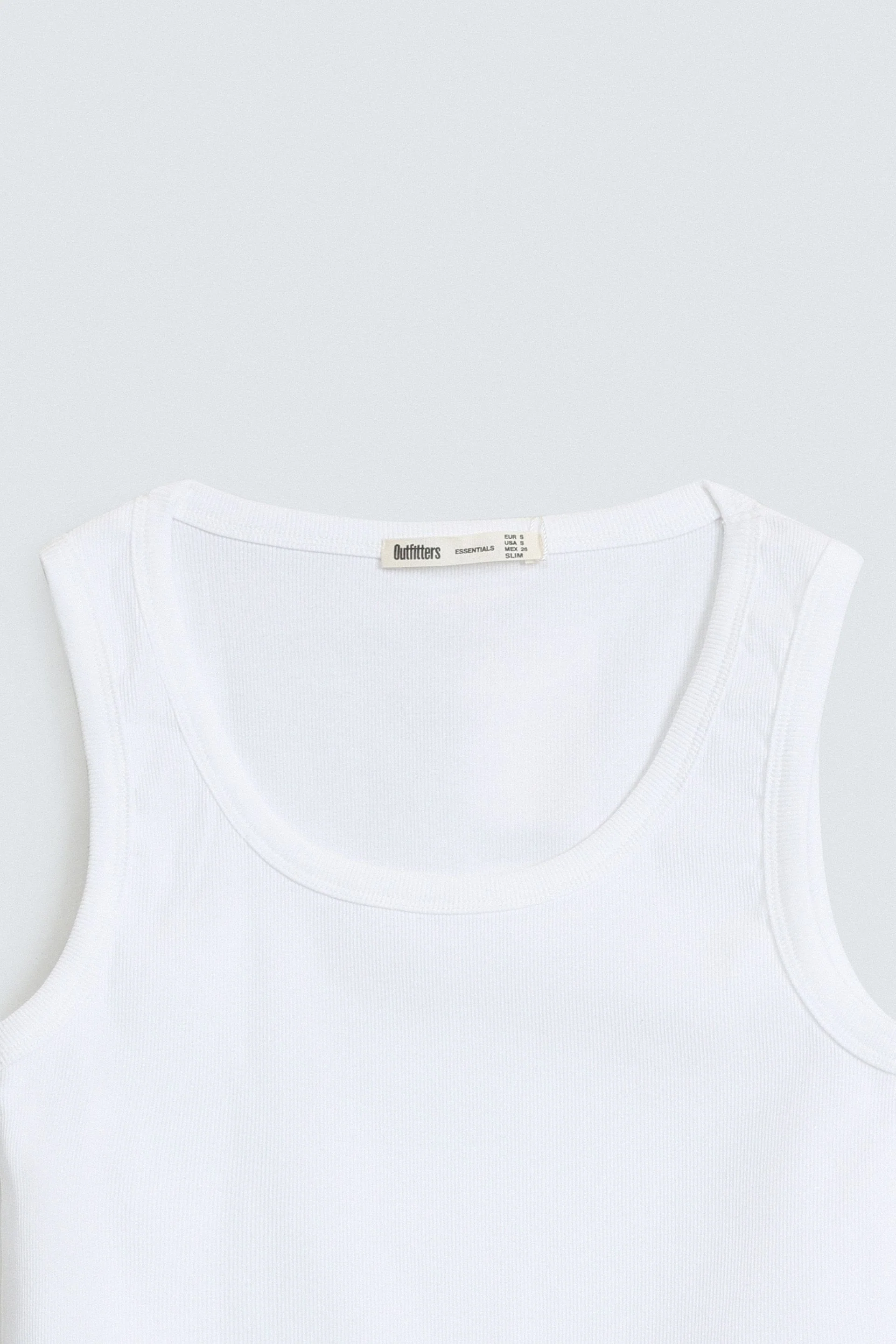 Scoop Neck Ribbed Tank Top - Image 20