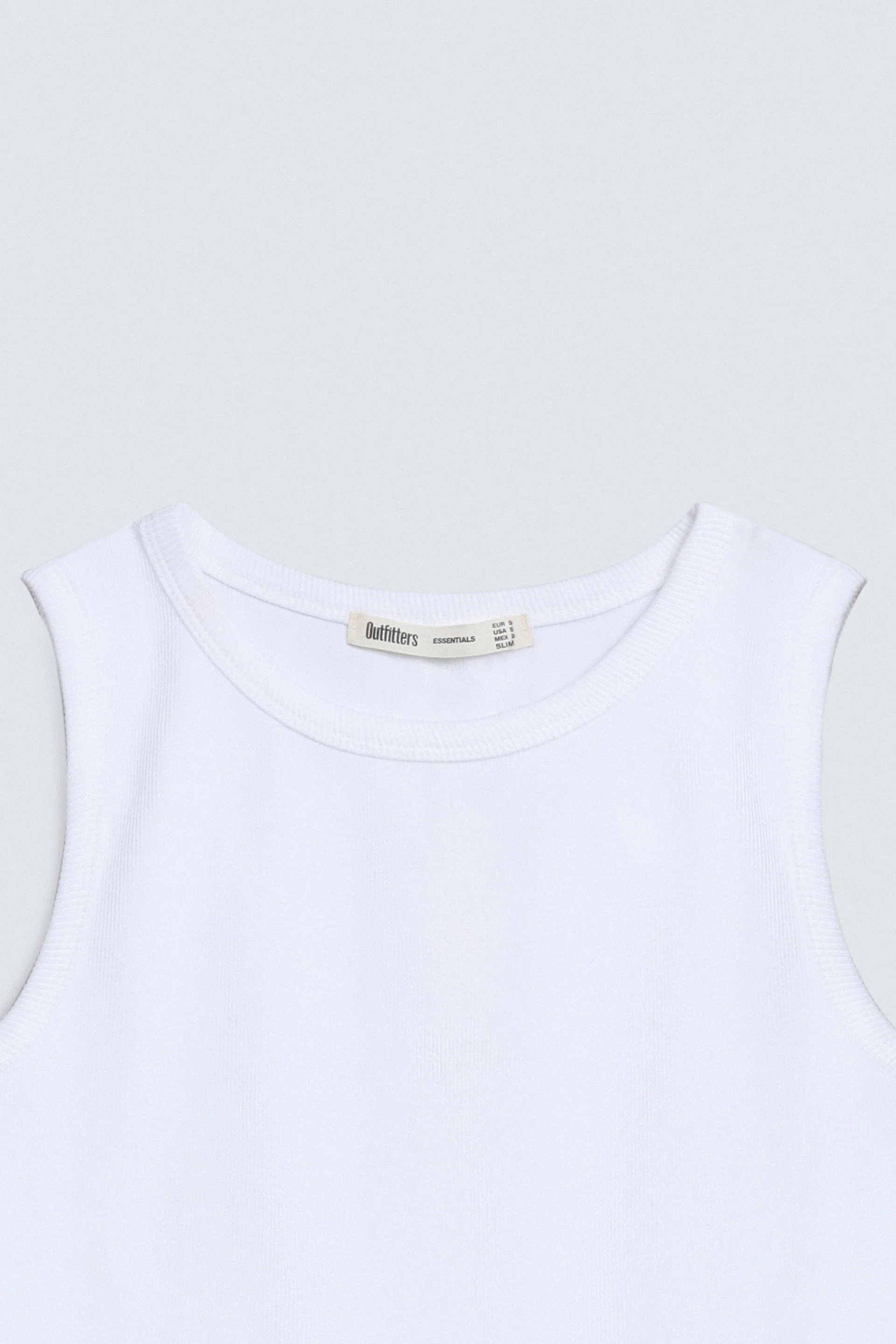 Cropped Ribbed Tank Top - Image 13