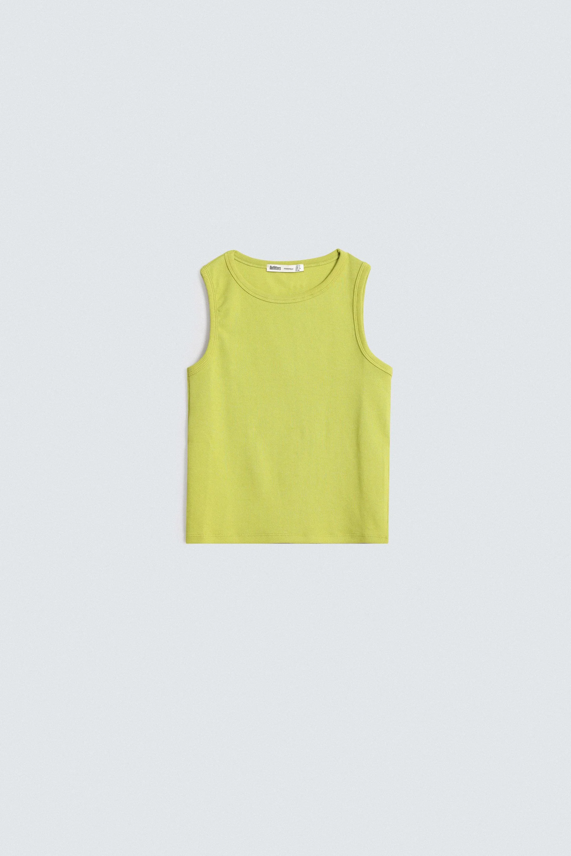 Cropped Ribbed Tank Top - Image 5