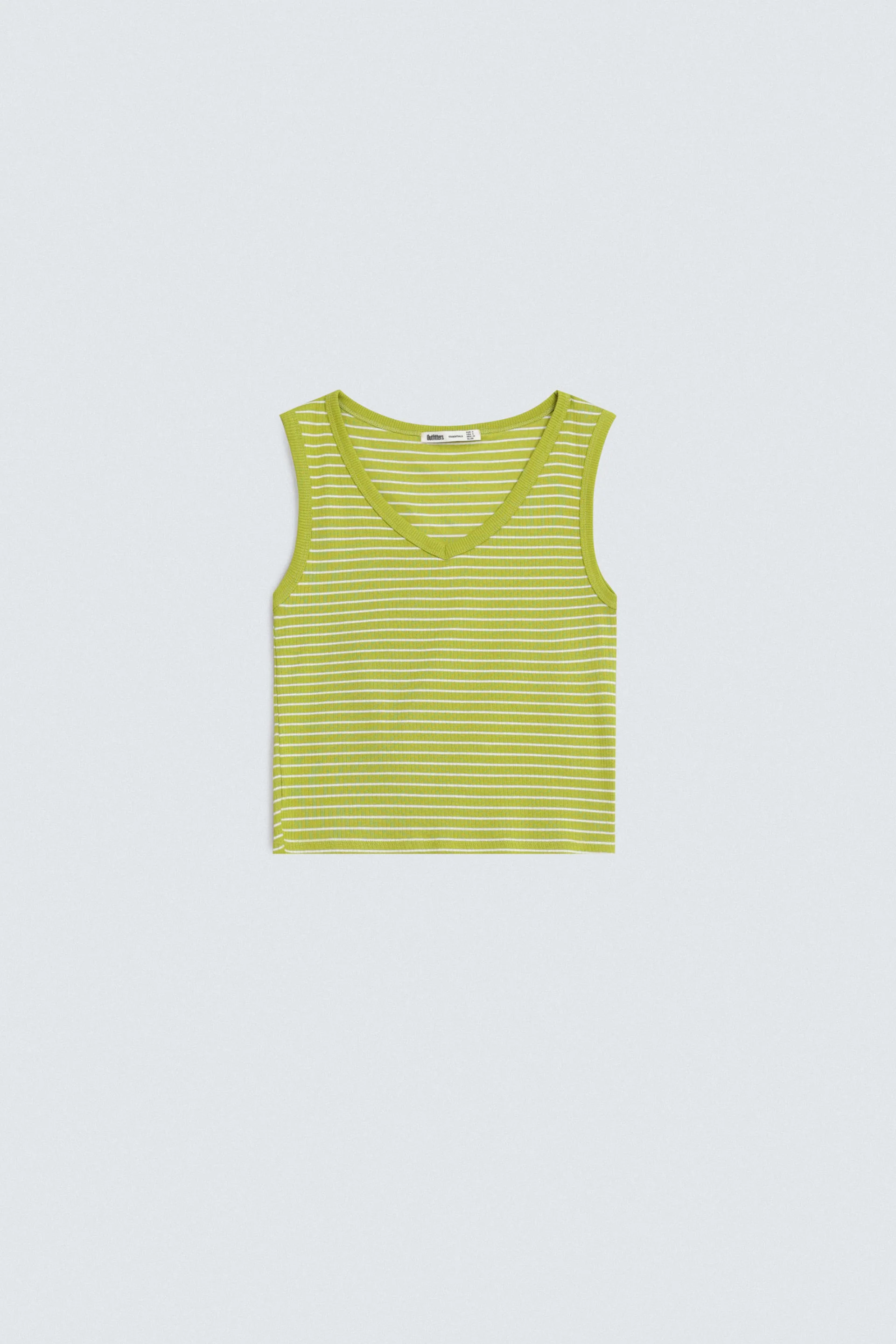 Cropped Striped Tank Top - Image 12