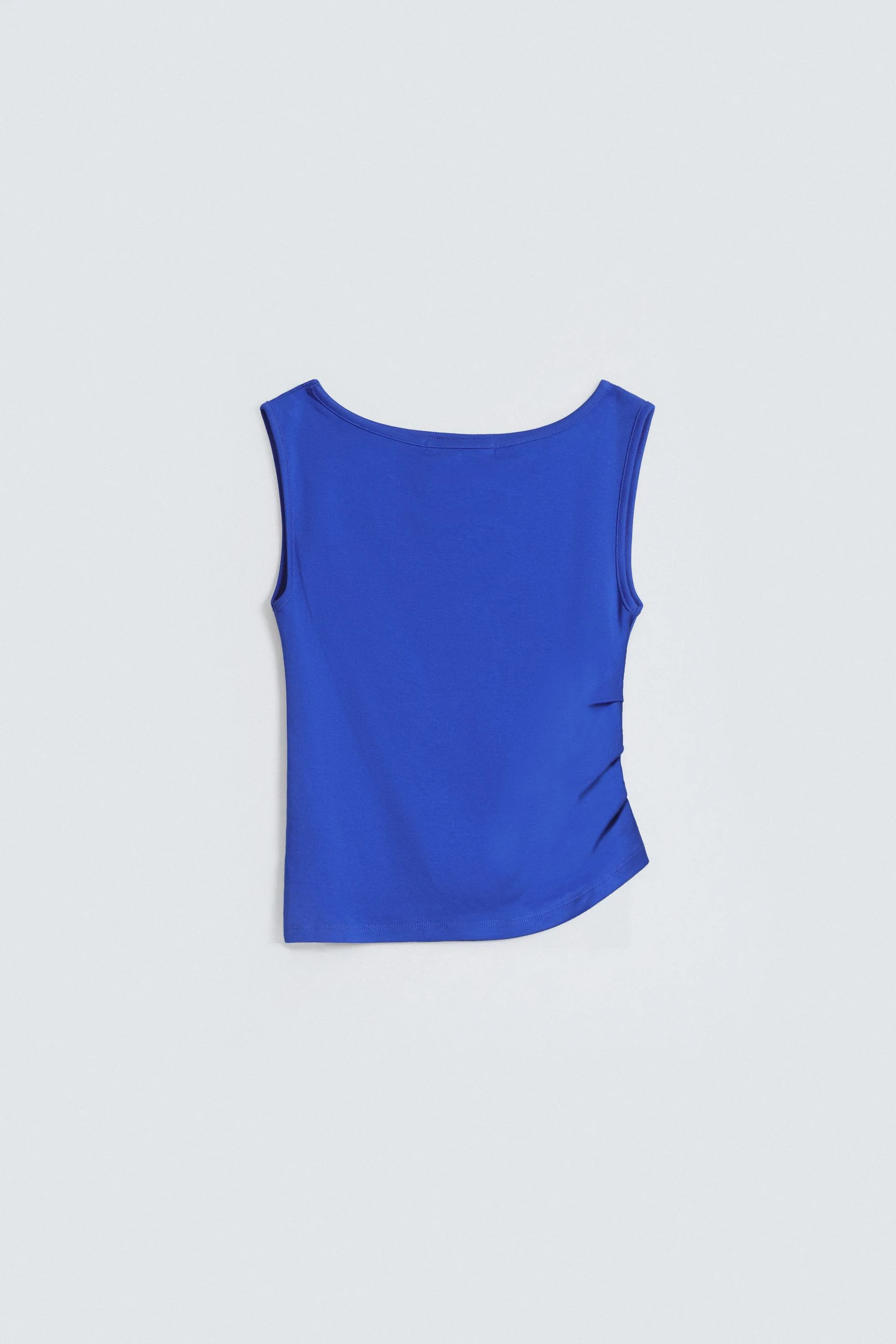 Boat Neck T-Shirt With Side Ruching - Image 11