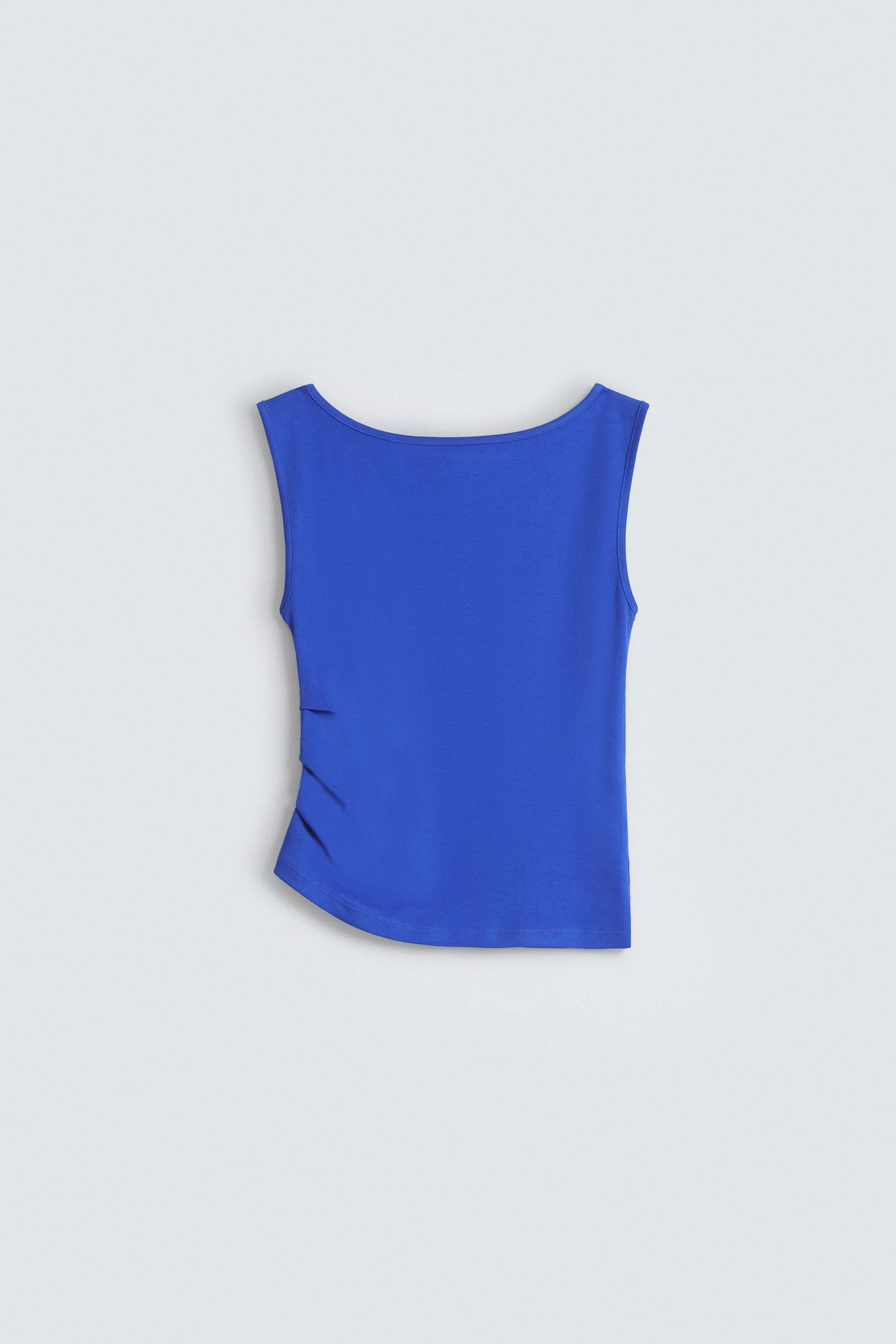 Boat Neck T-Shirt With Side Ruching - Image 9