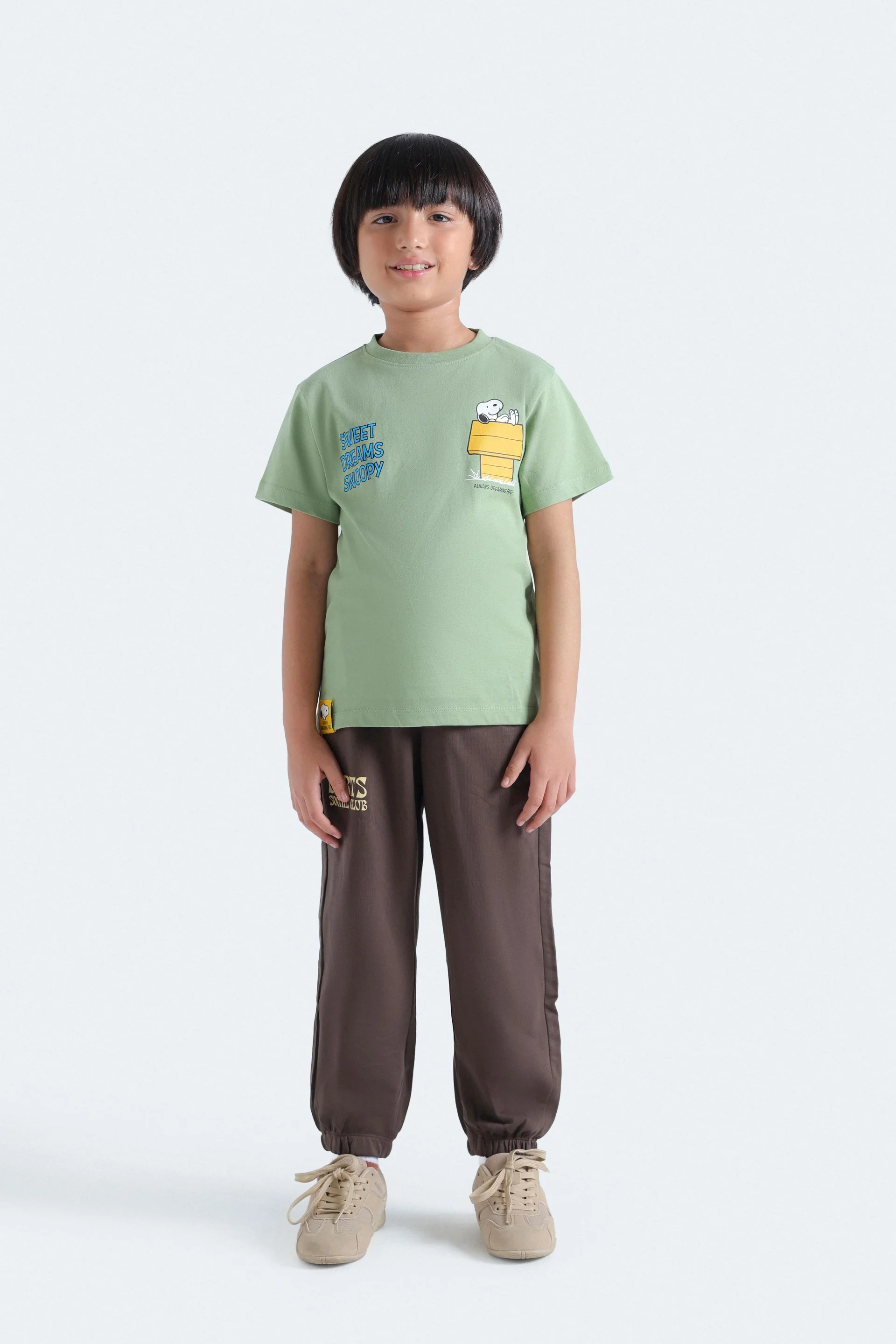 Character Graphic T-Shirt With Label Patch - Image 4