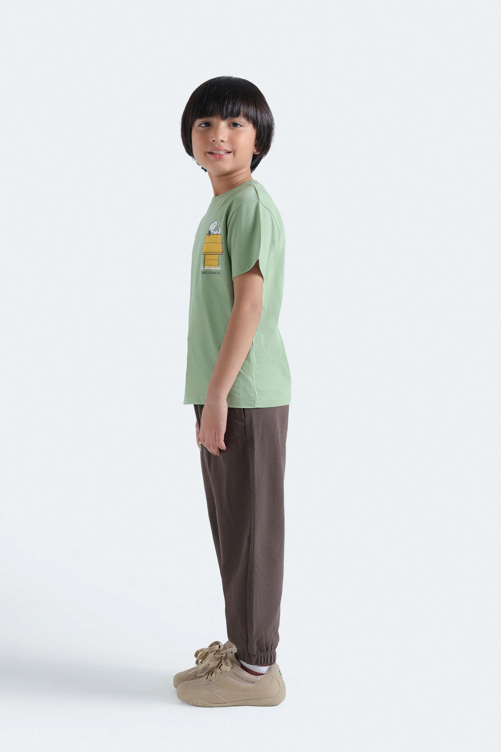 Character Graphic T-Shirt With Label Patch - Image 5