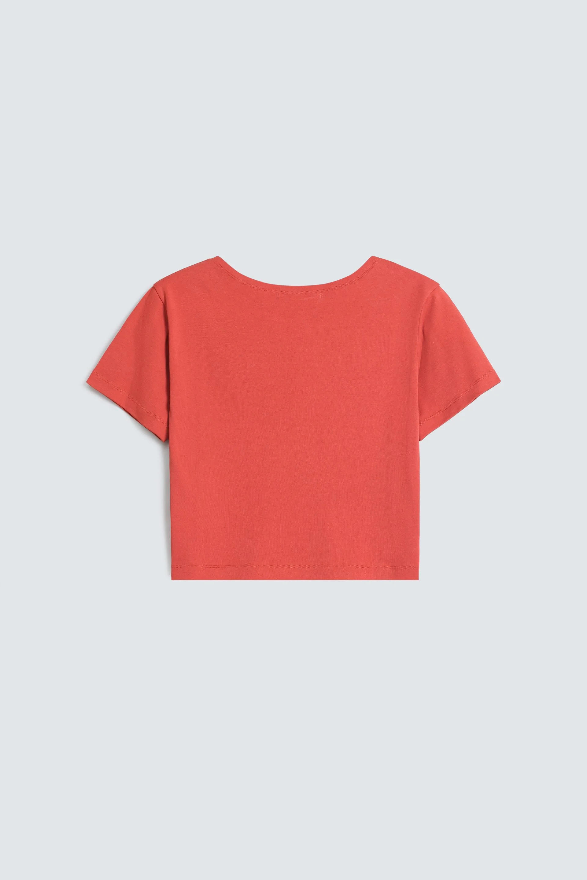 Cropped Boat Neck T-Shirt - Image 7