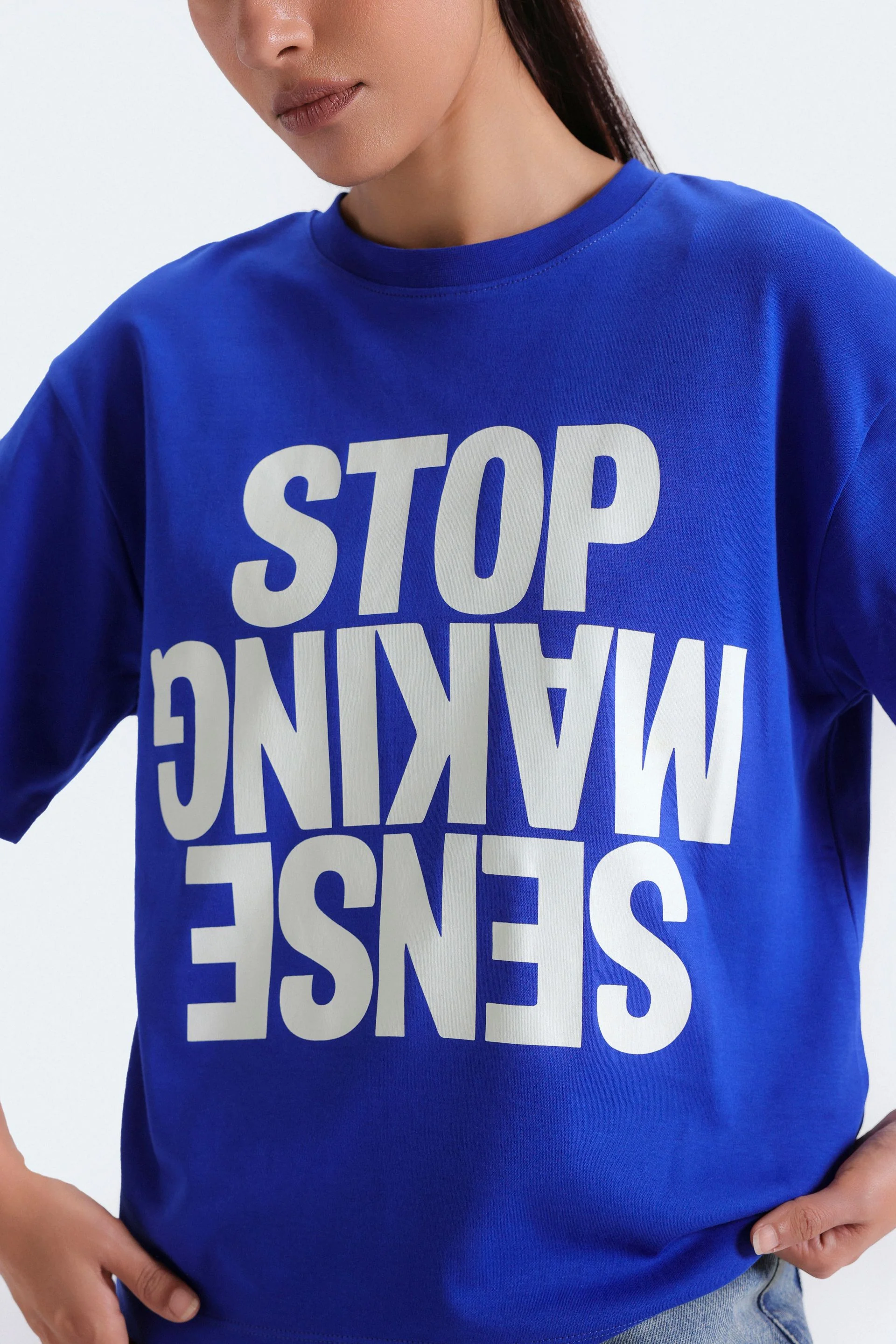 Slogan Print T-Shirt - Image 2