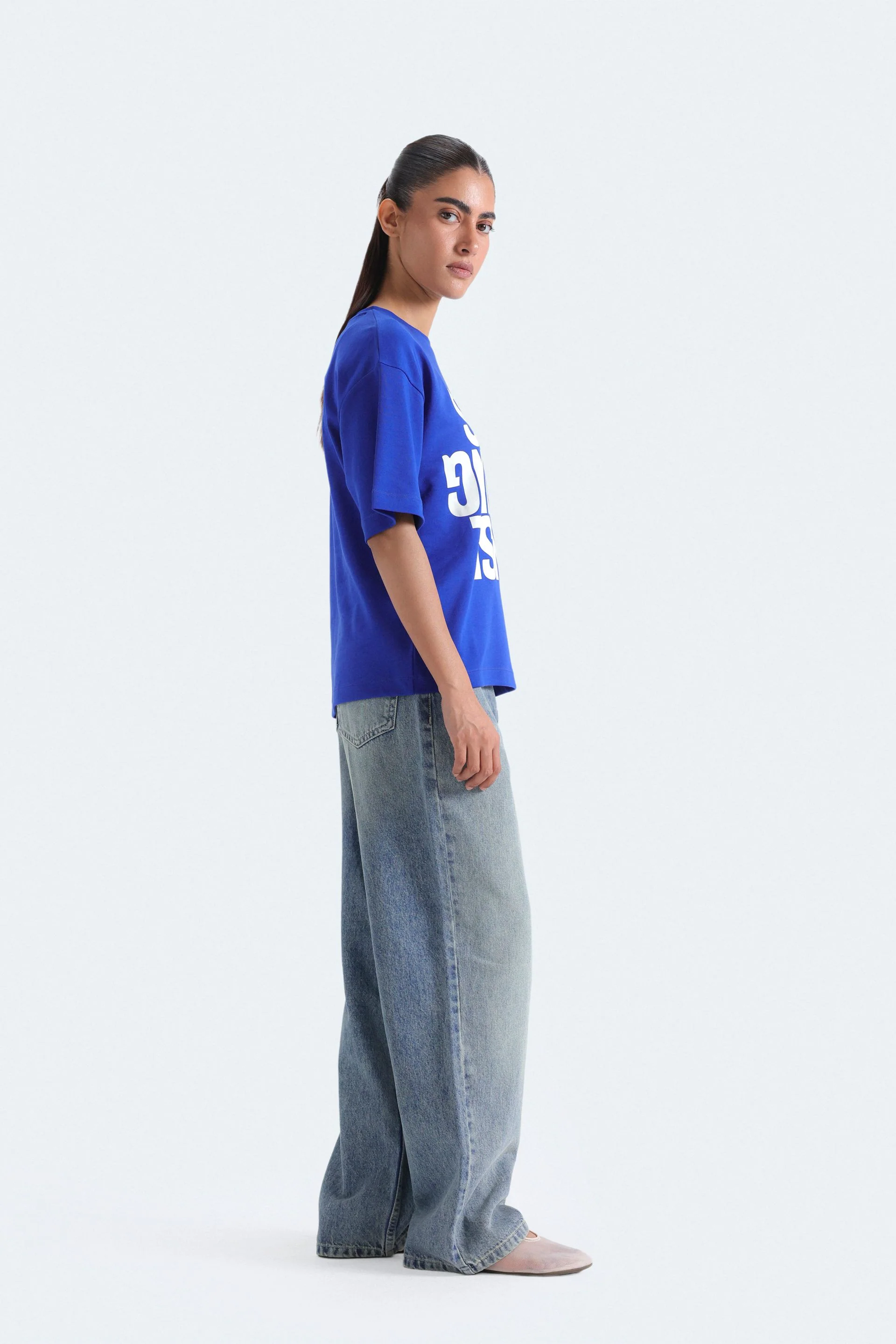 Slogan Print T-Shirt - Image 3