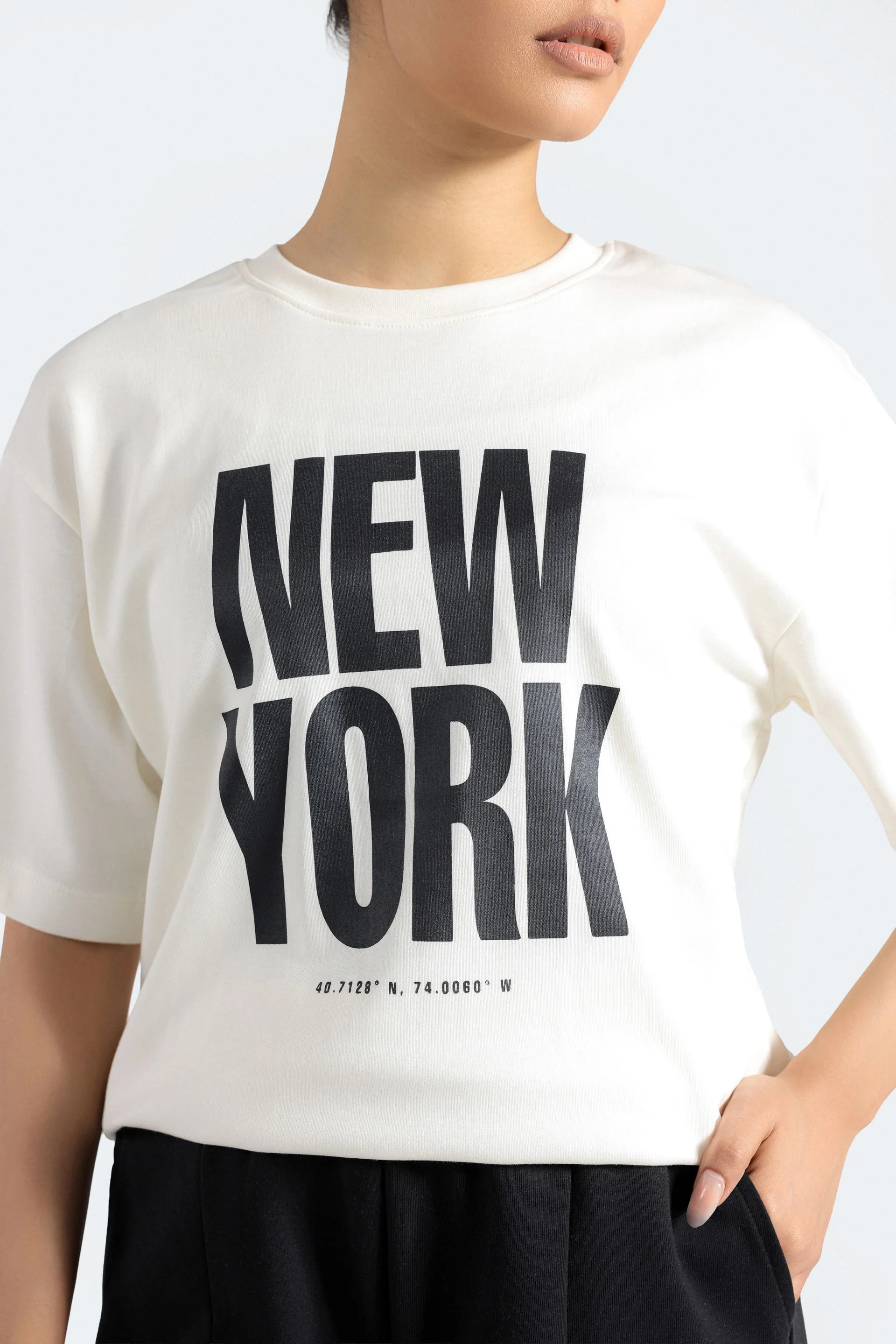 Slogan Print T-Shirt - Image 2
