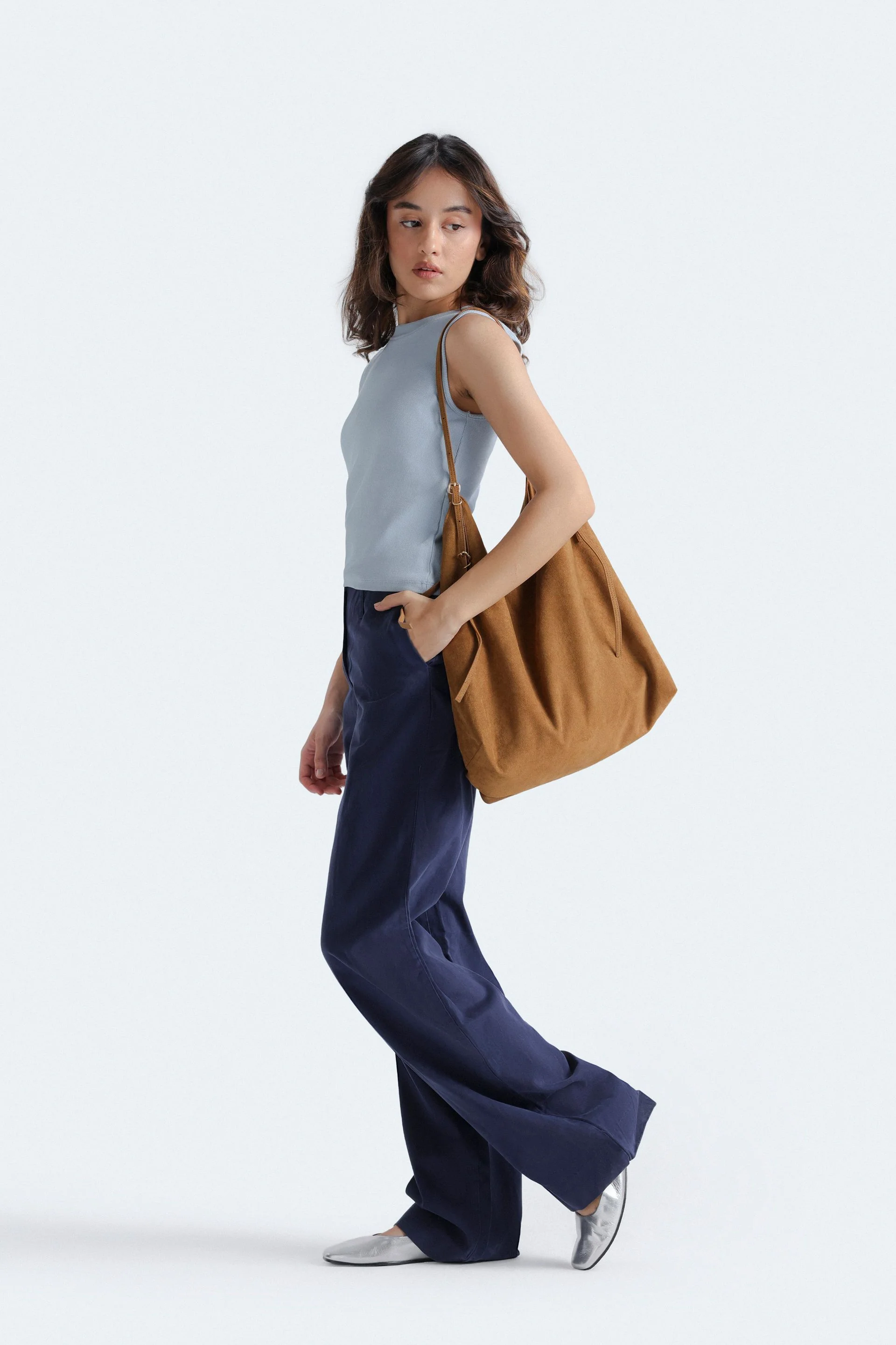 Super Cropped Ribbed Tank Top - Image 3