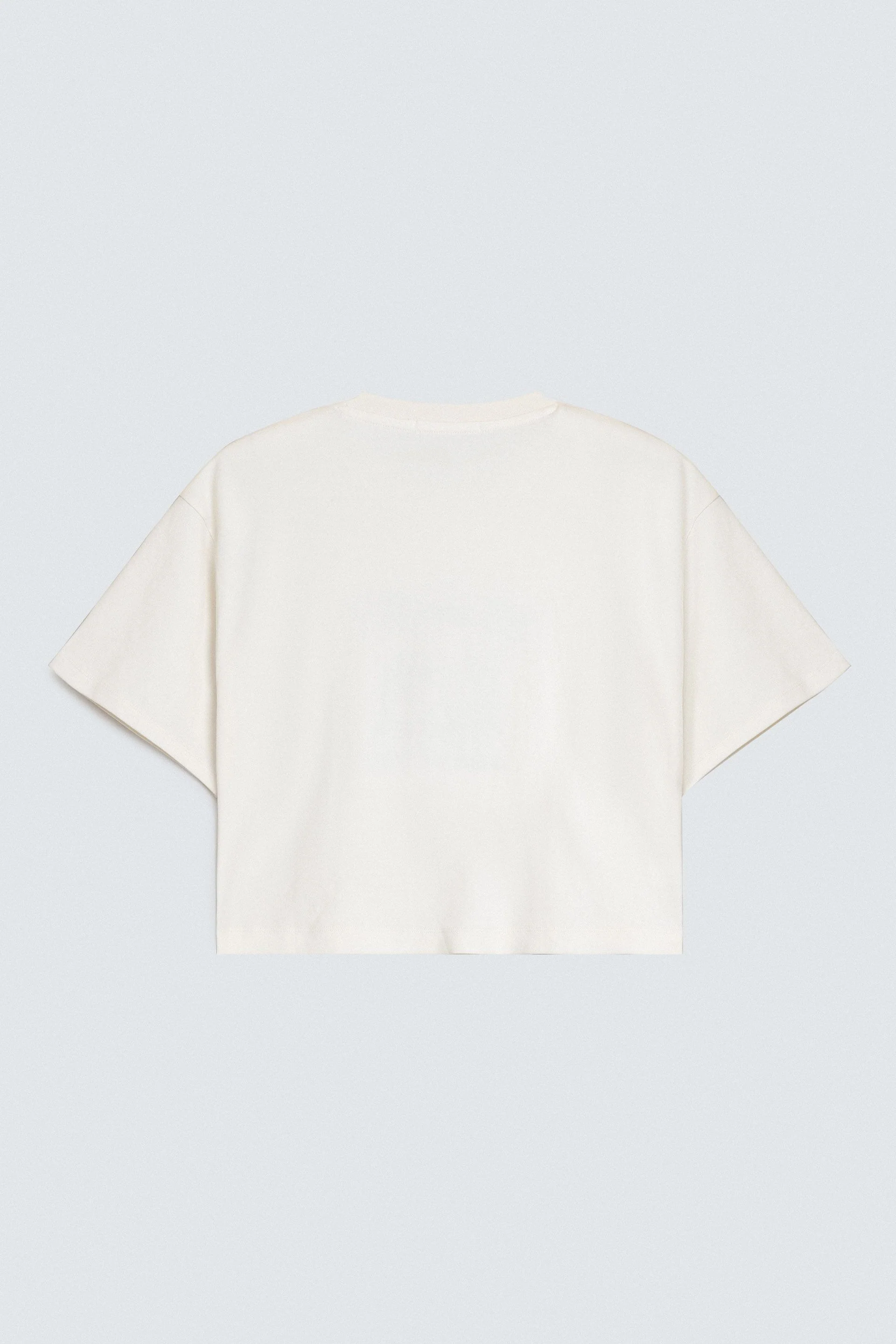 Super Cropped Embroidered T-Shirt - Image 7