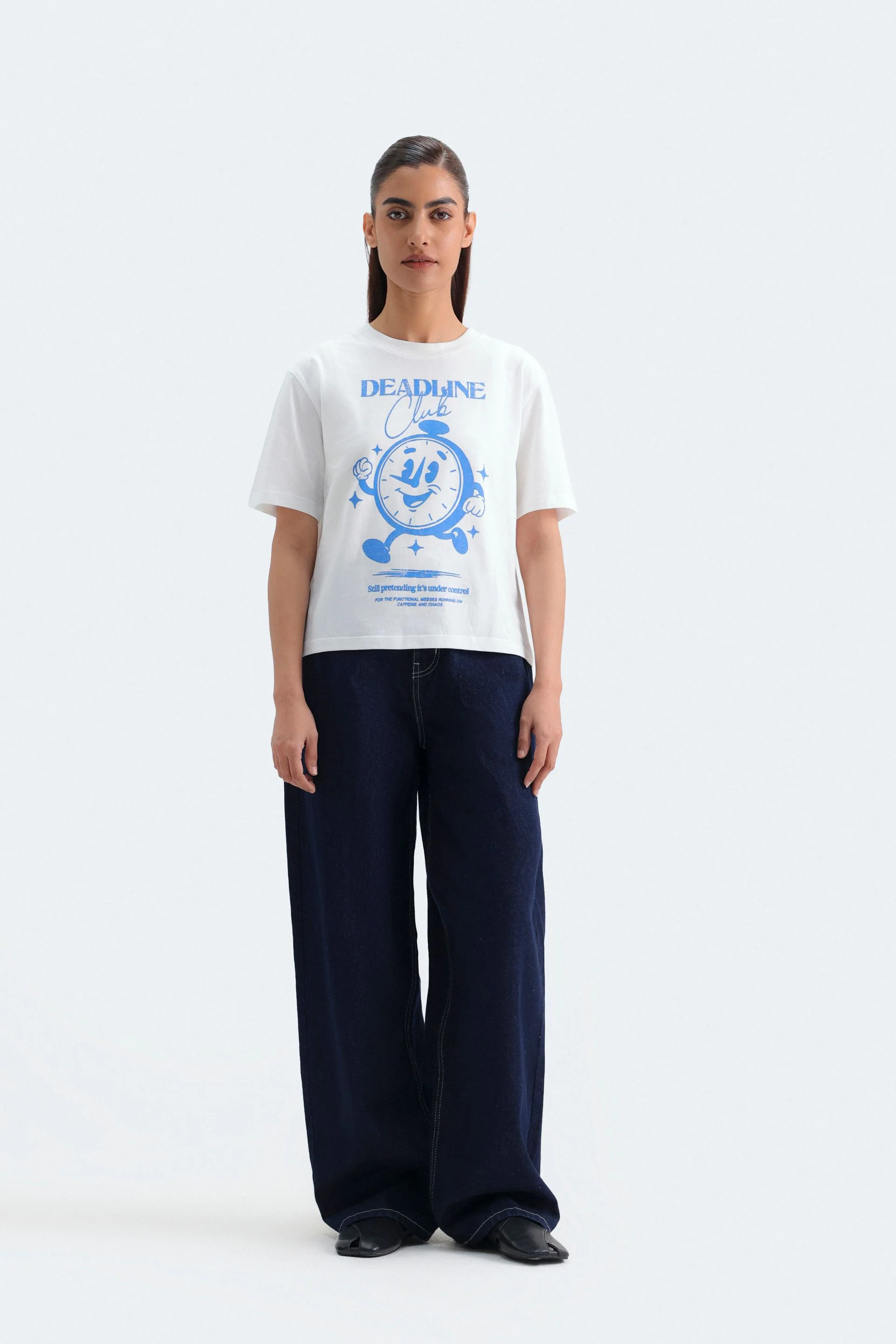 Cropped Graphic T-Shirt