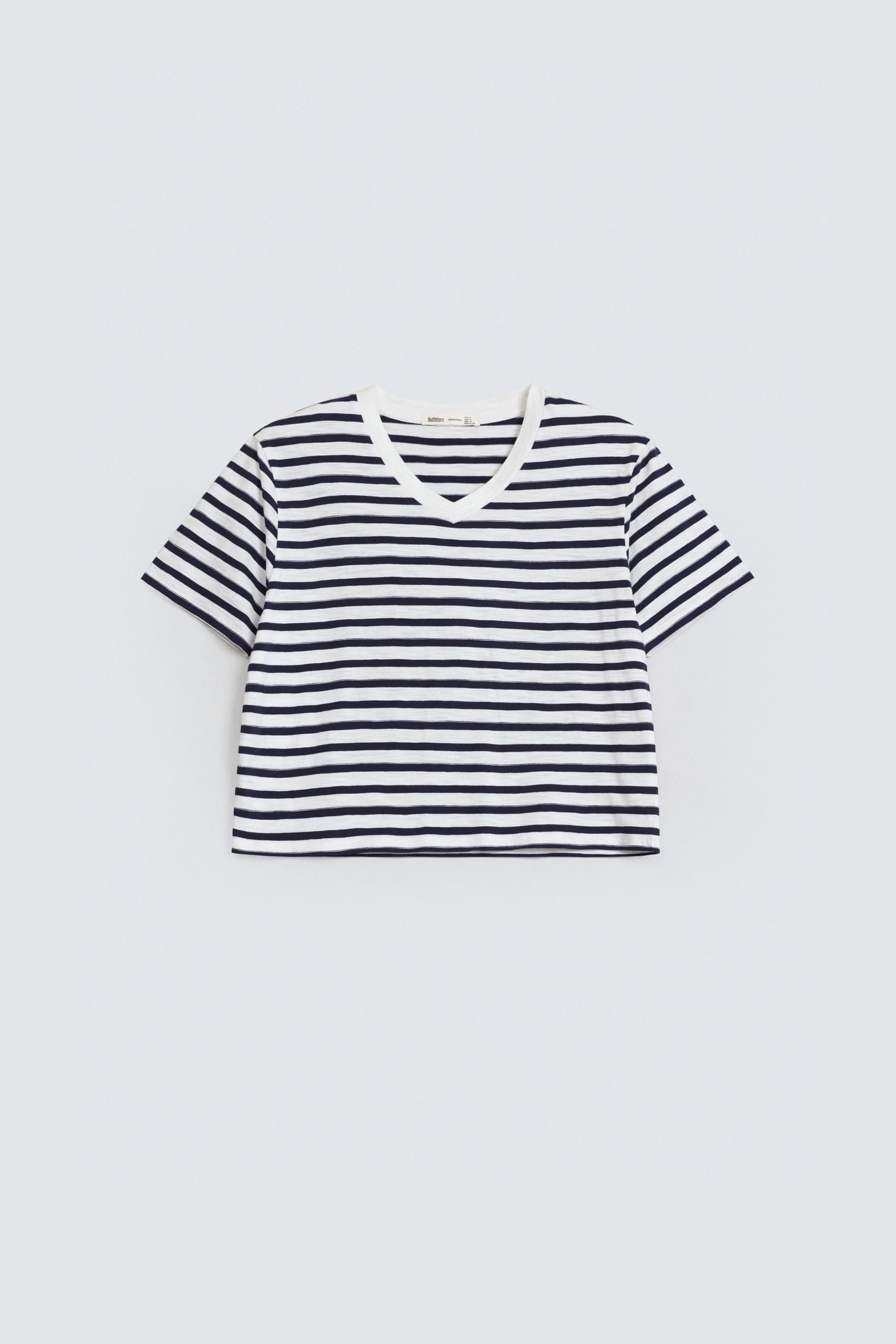 Cropped Stripped T-Shirt - Image 5