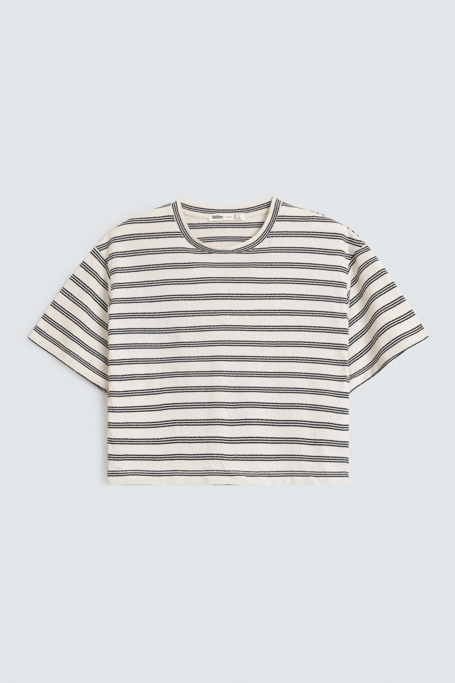Cropped Striped T-Shirt - Image 6