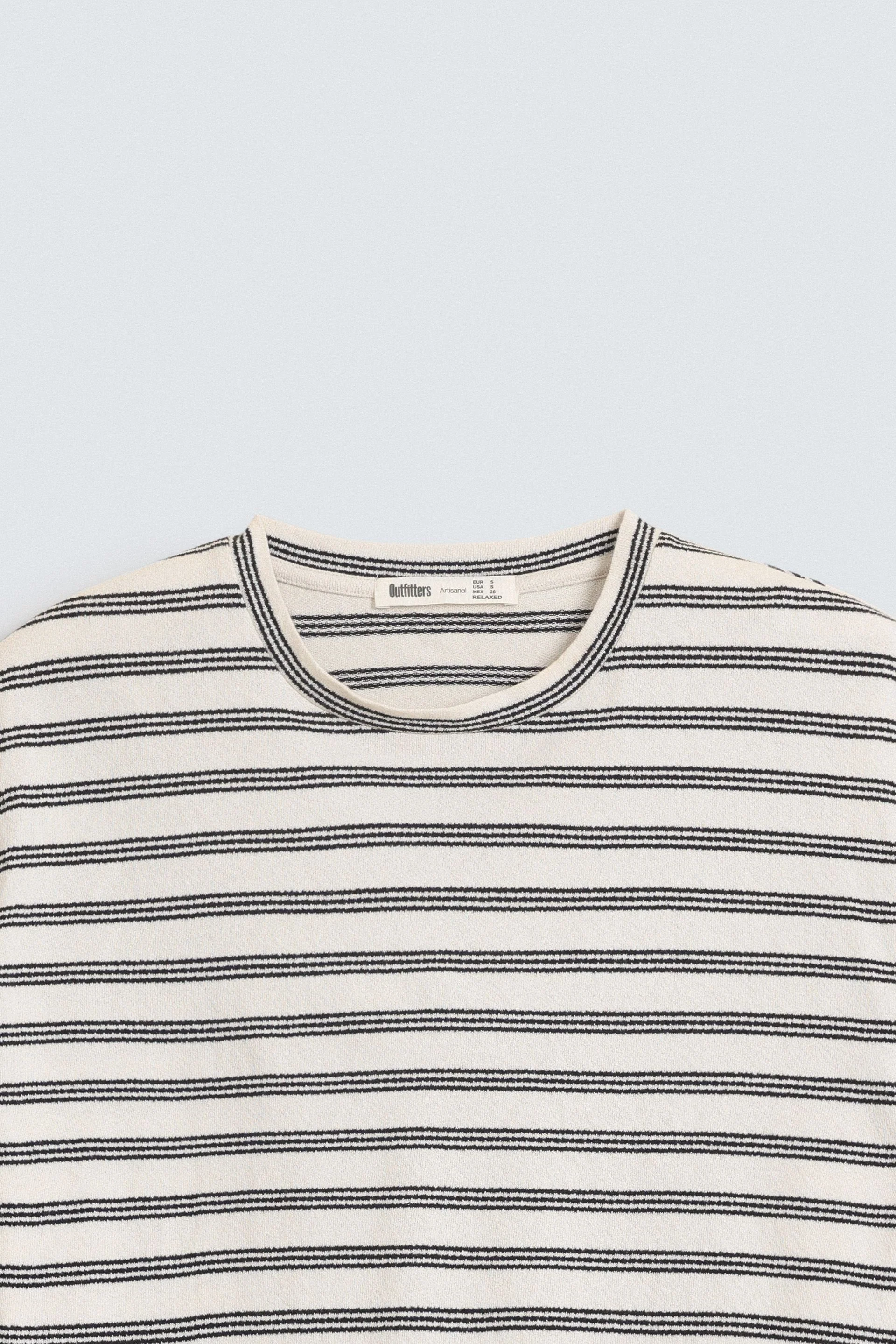 Cropped Striped T-Shirt - Image 7
