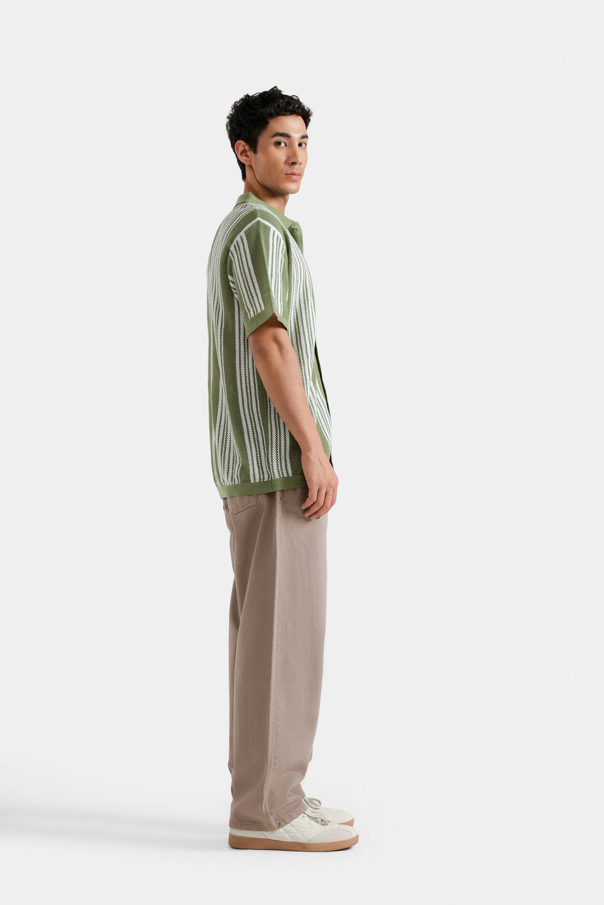 Knitted Striped Shirt - Image 3