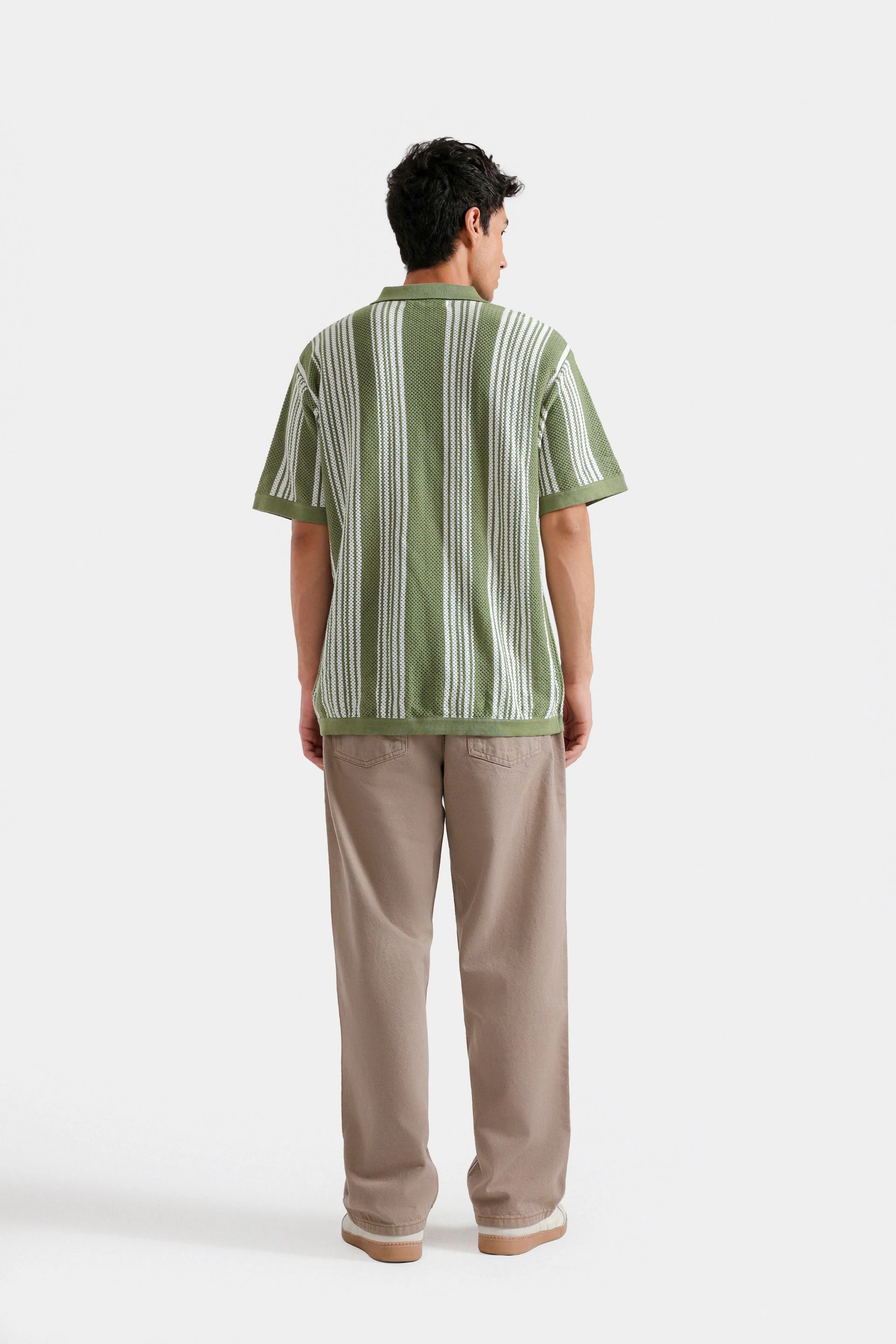 Knitted Striped Shirt - Image 4
