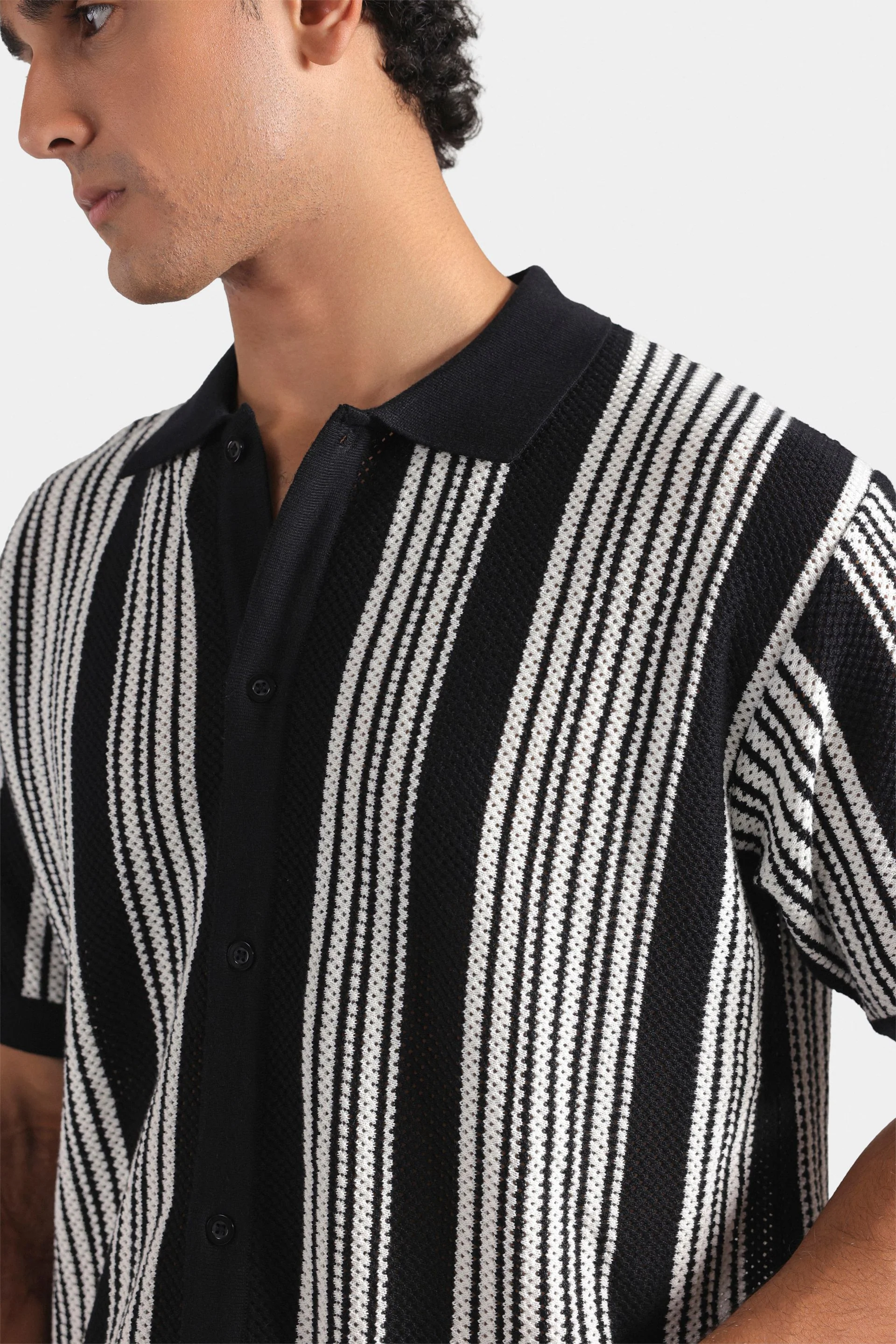 Knitted Striped Shirt - Image 6