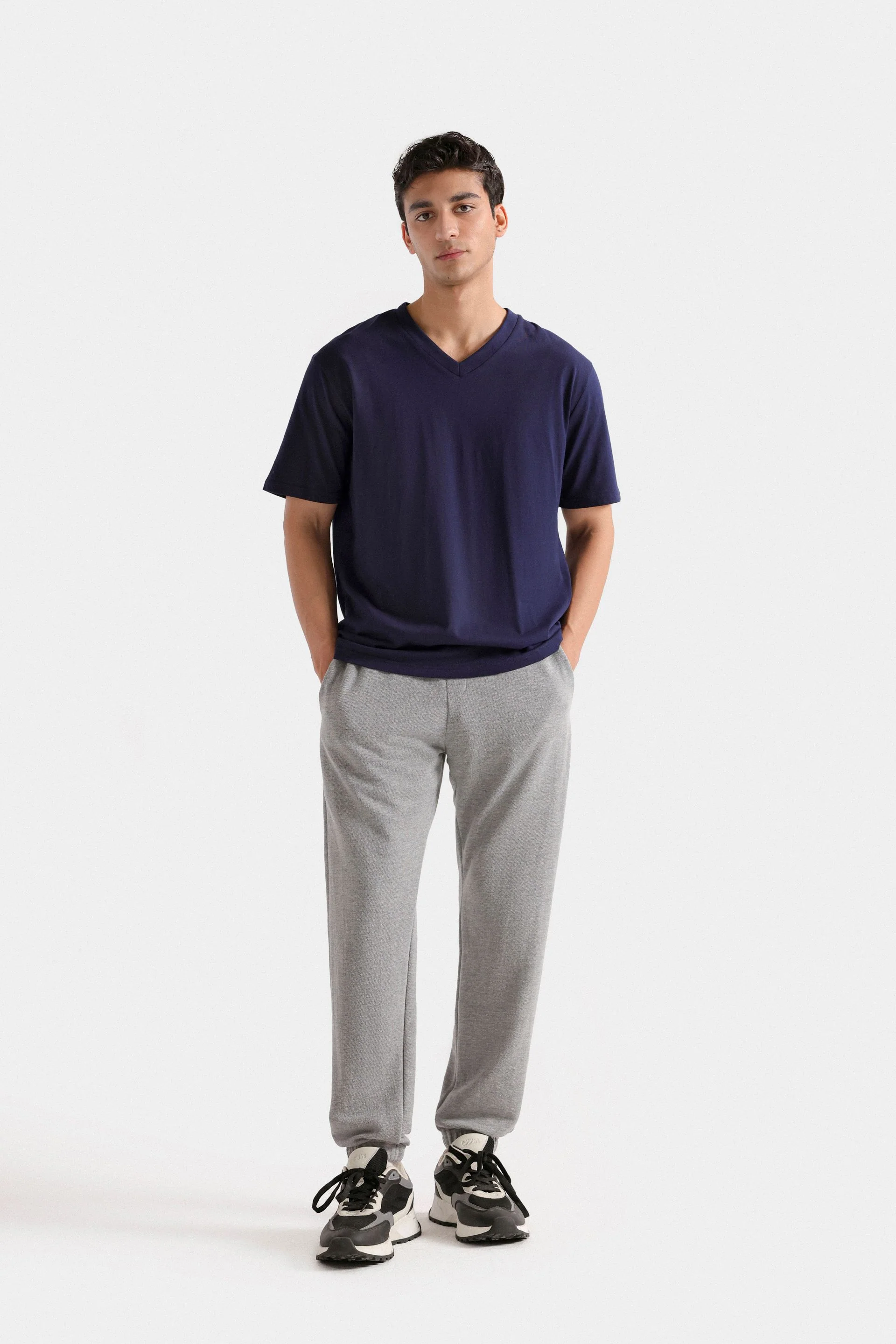 Basic V Neck T-shirt - Image 17