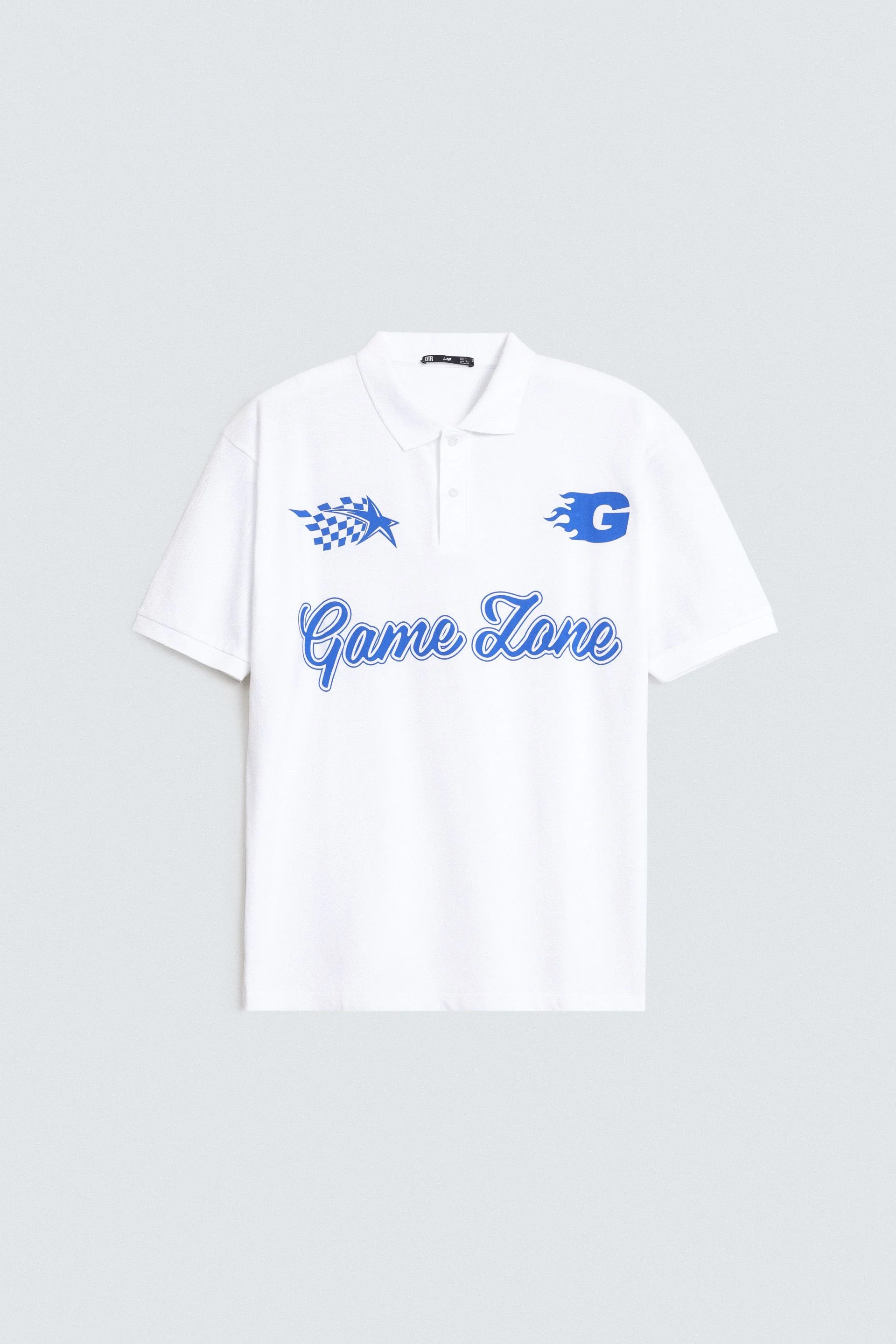 Slogan Print Polo Shirt - Image 12