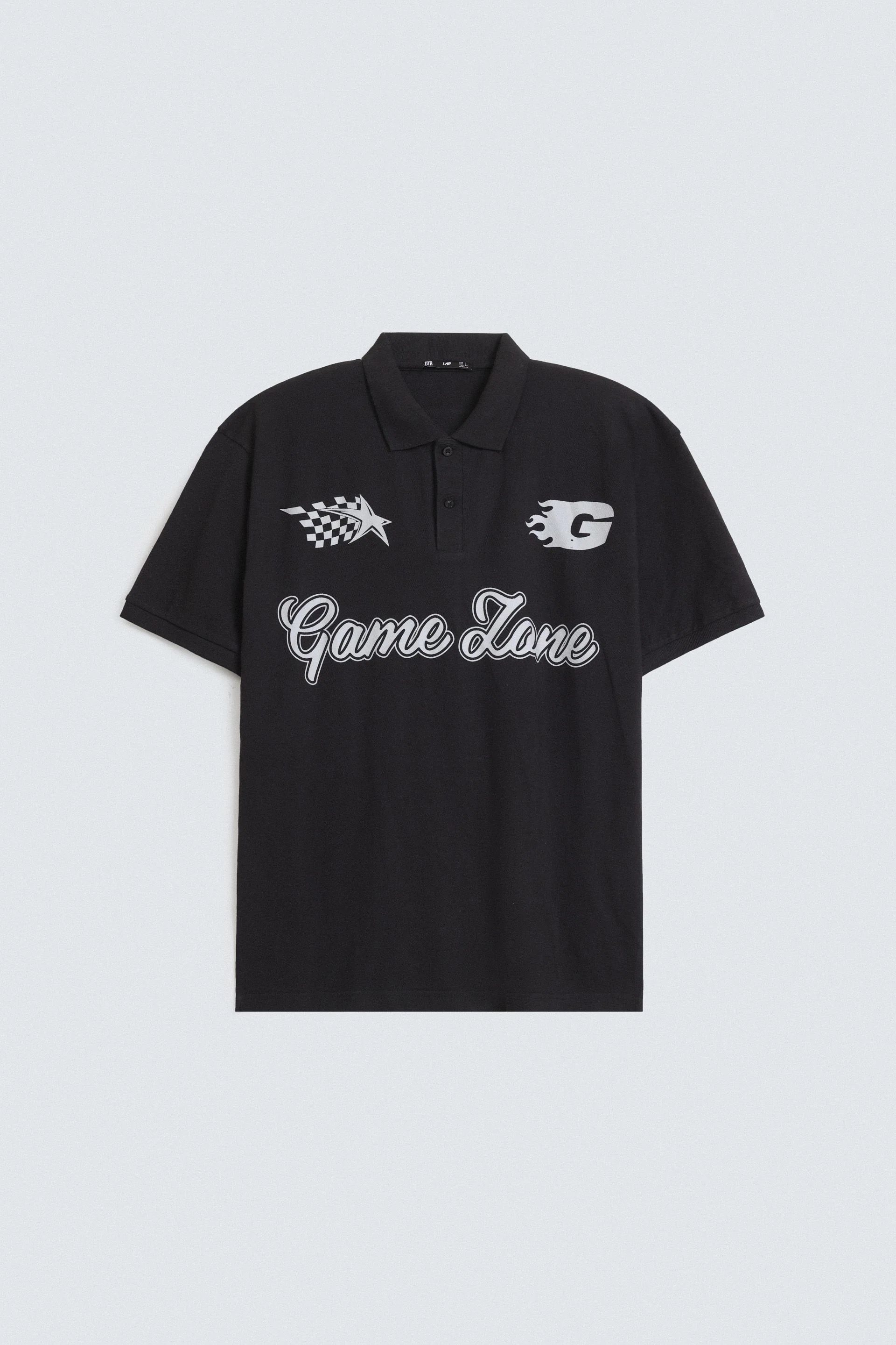 Slogan Print Polo Shirt - Image 5