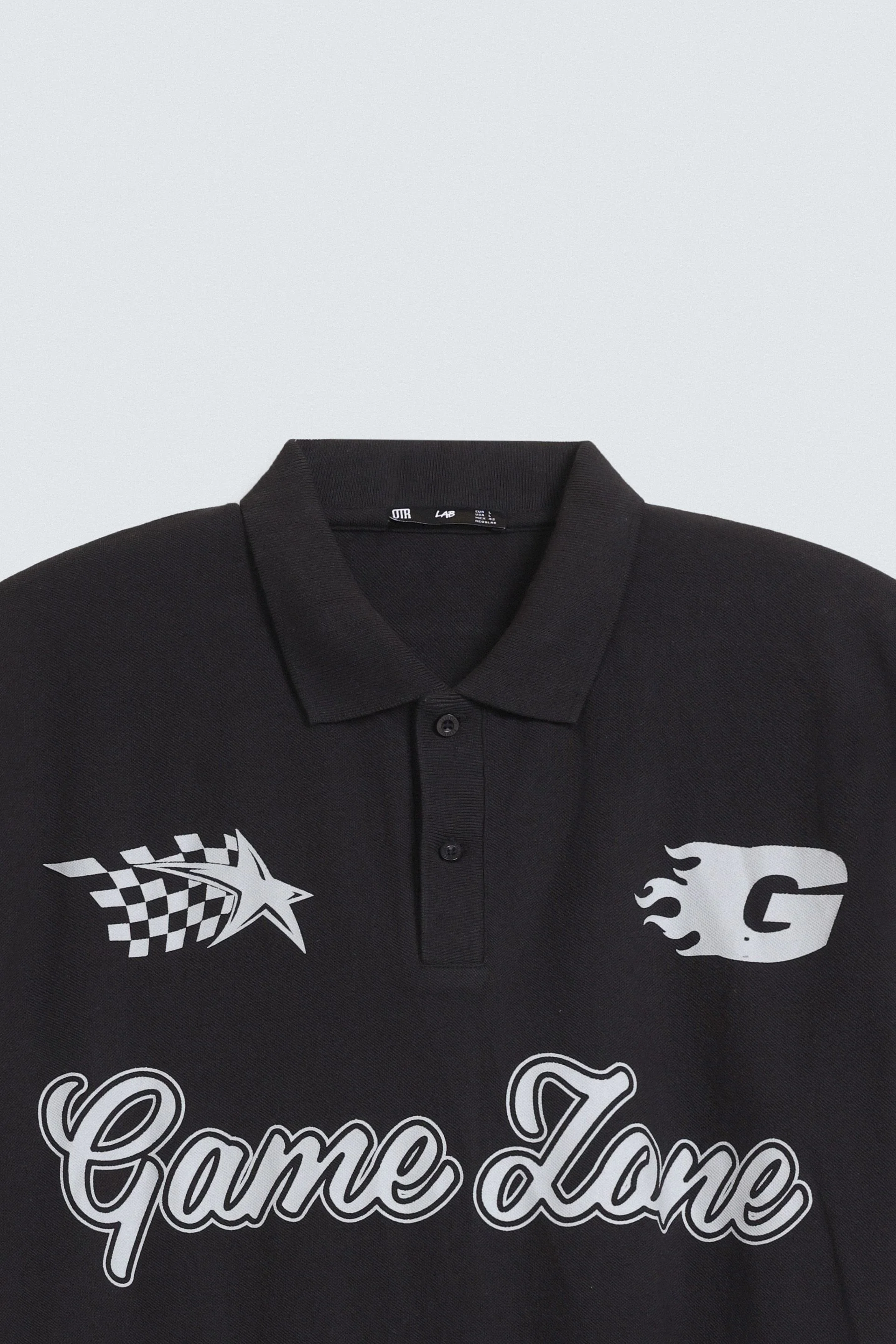 Slogan Print Polo Shirt - Image 6
