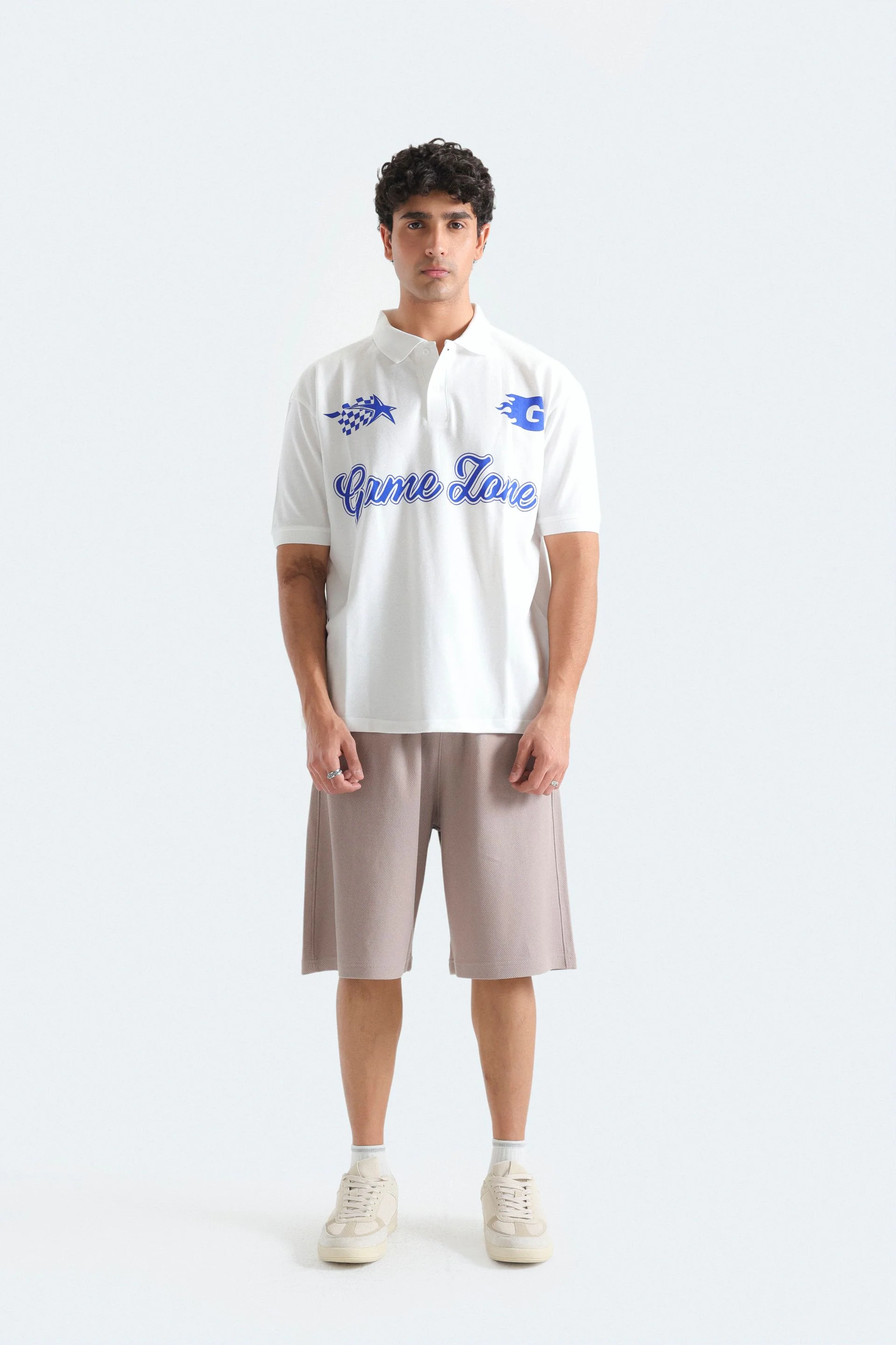 Slogan Print Polo Shirt - Image 8
