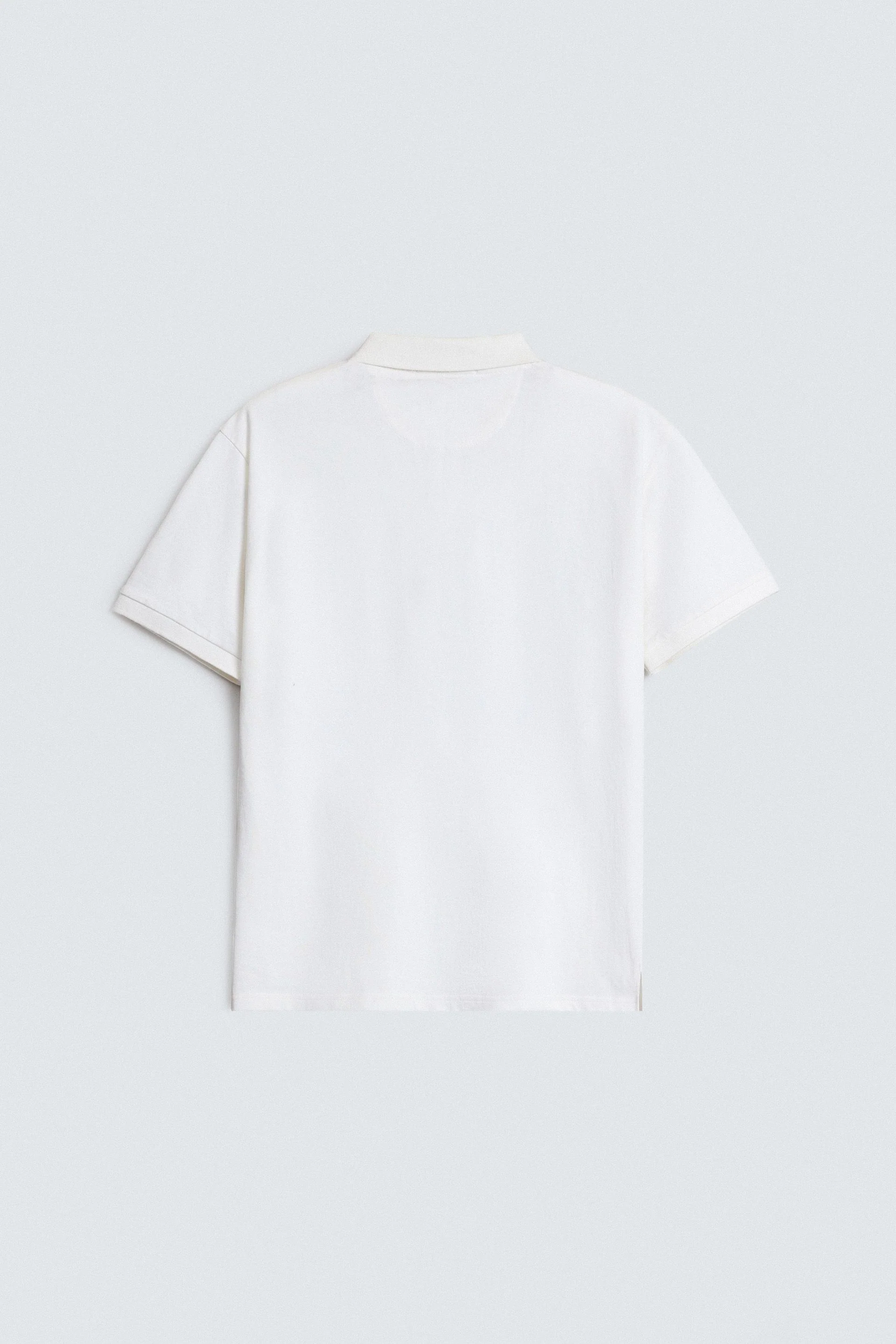 Embroidered Slogan Print Polo Shirt - Image 7