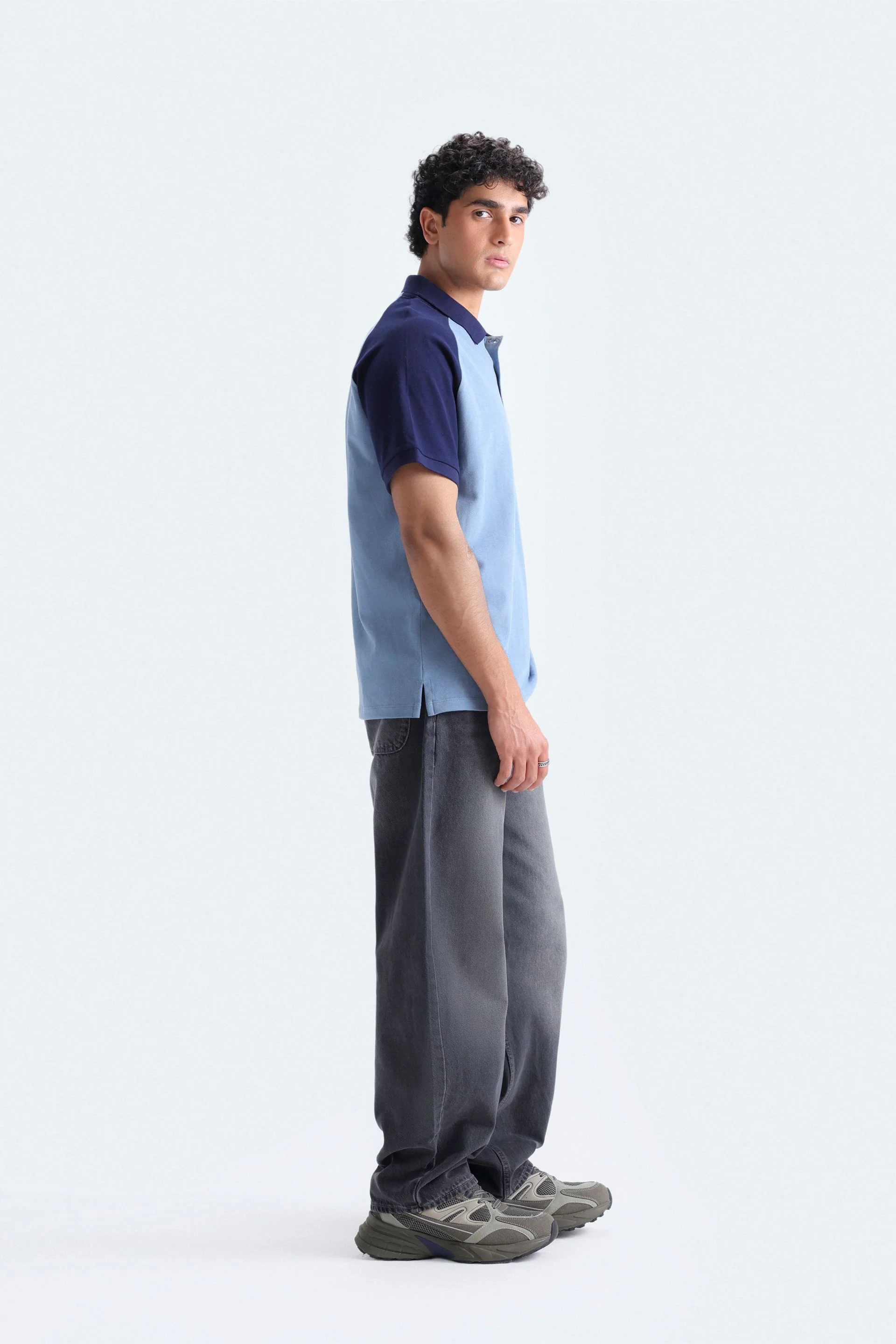 Color Block Polo Shirt - Image 3