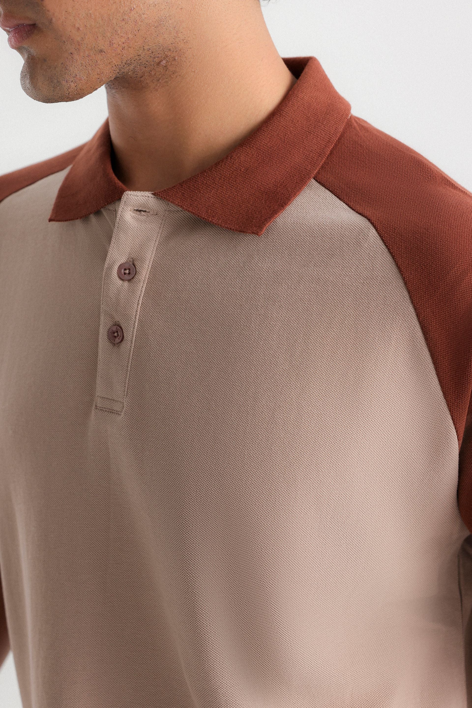 Color Block Polo Shirt - Image 9