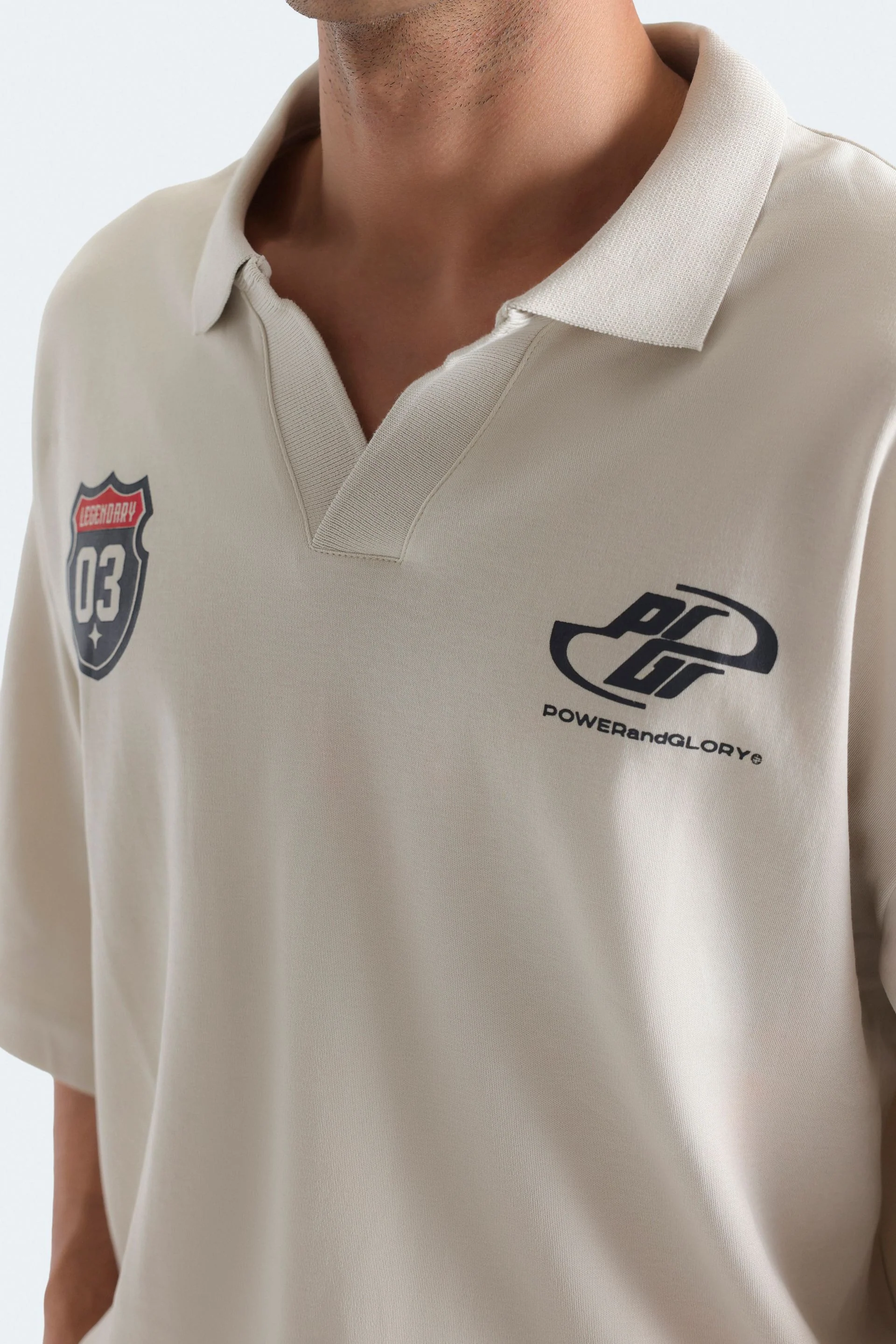Slogan Print Polo Shirt - Image 2