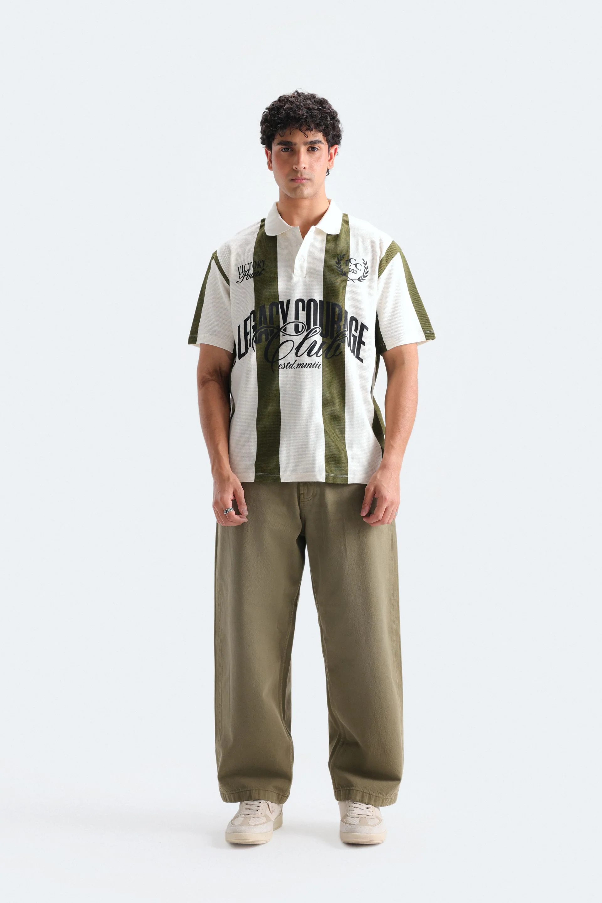 Varsity Striped Polo Shirt