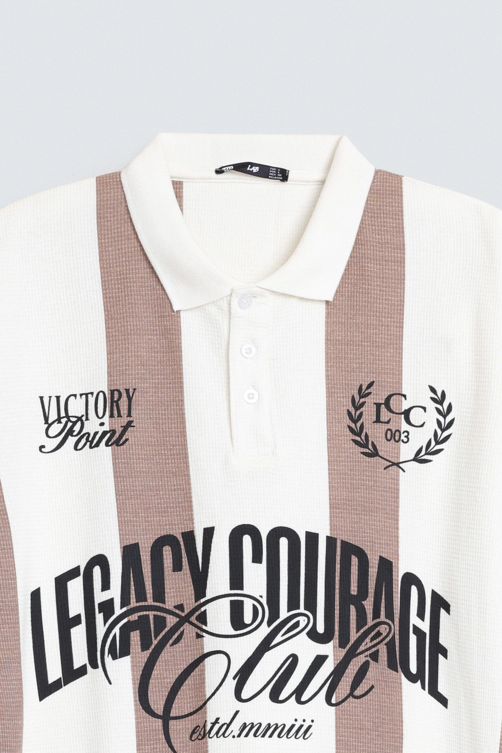 Varsity Striped Polo Shirt - Image 13