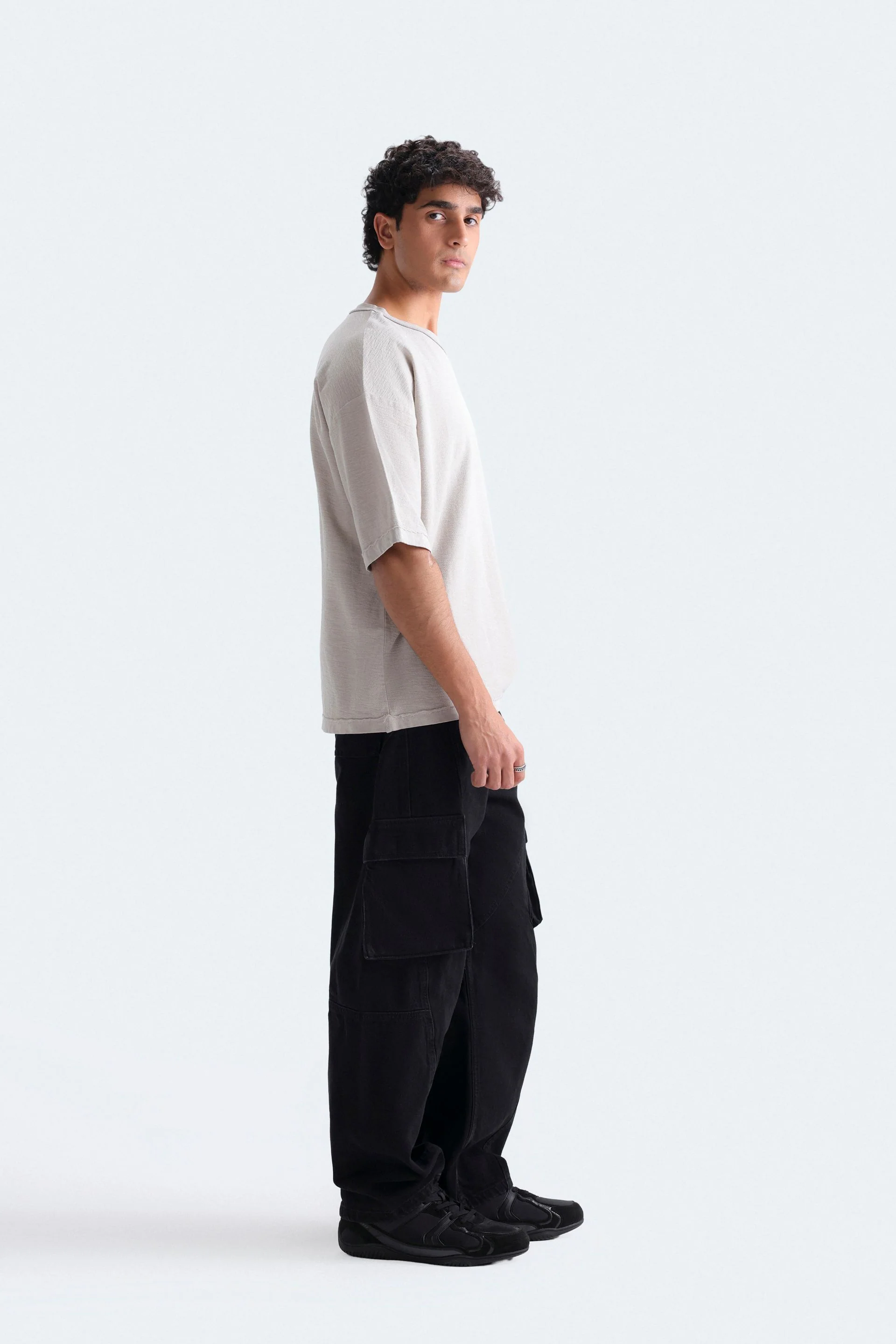 Textured Knit T-Shirt - Image 3