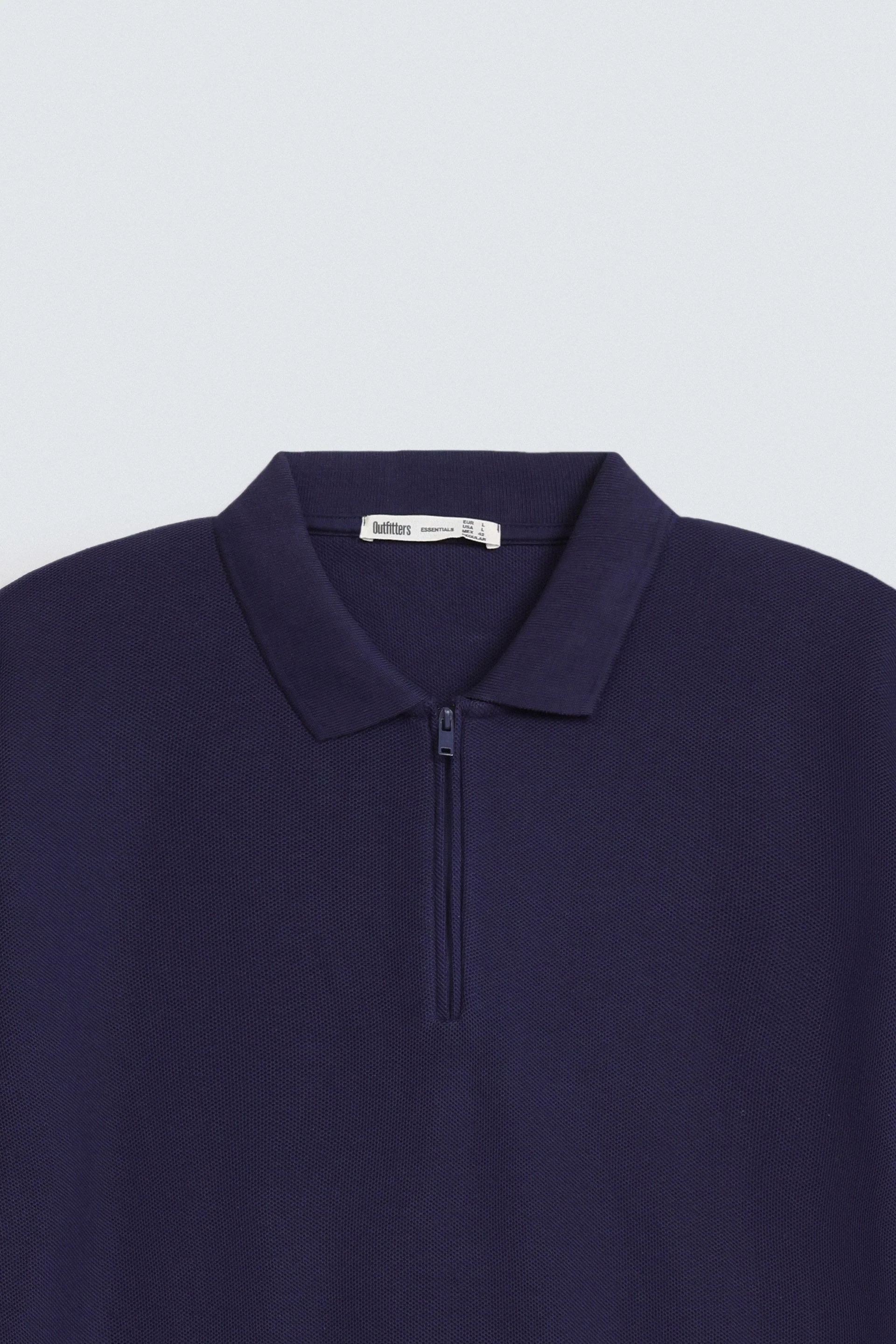 Quarter Zip-Up Polo Shirt - Image 16