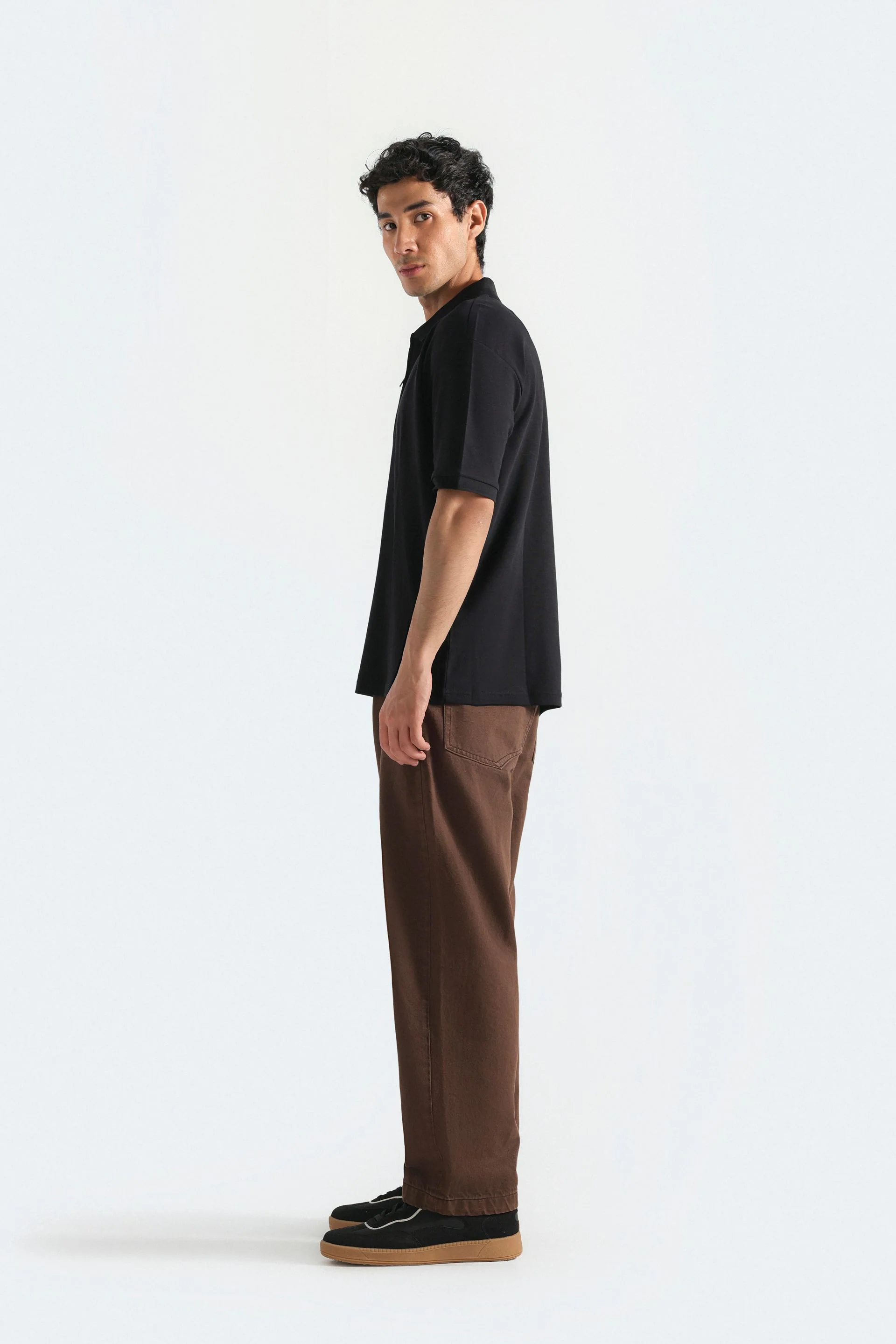 Quarter Zip-Up Polo Shirt - Image 10