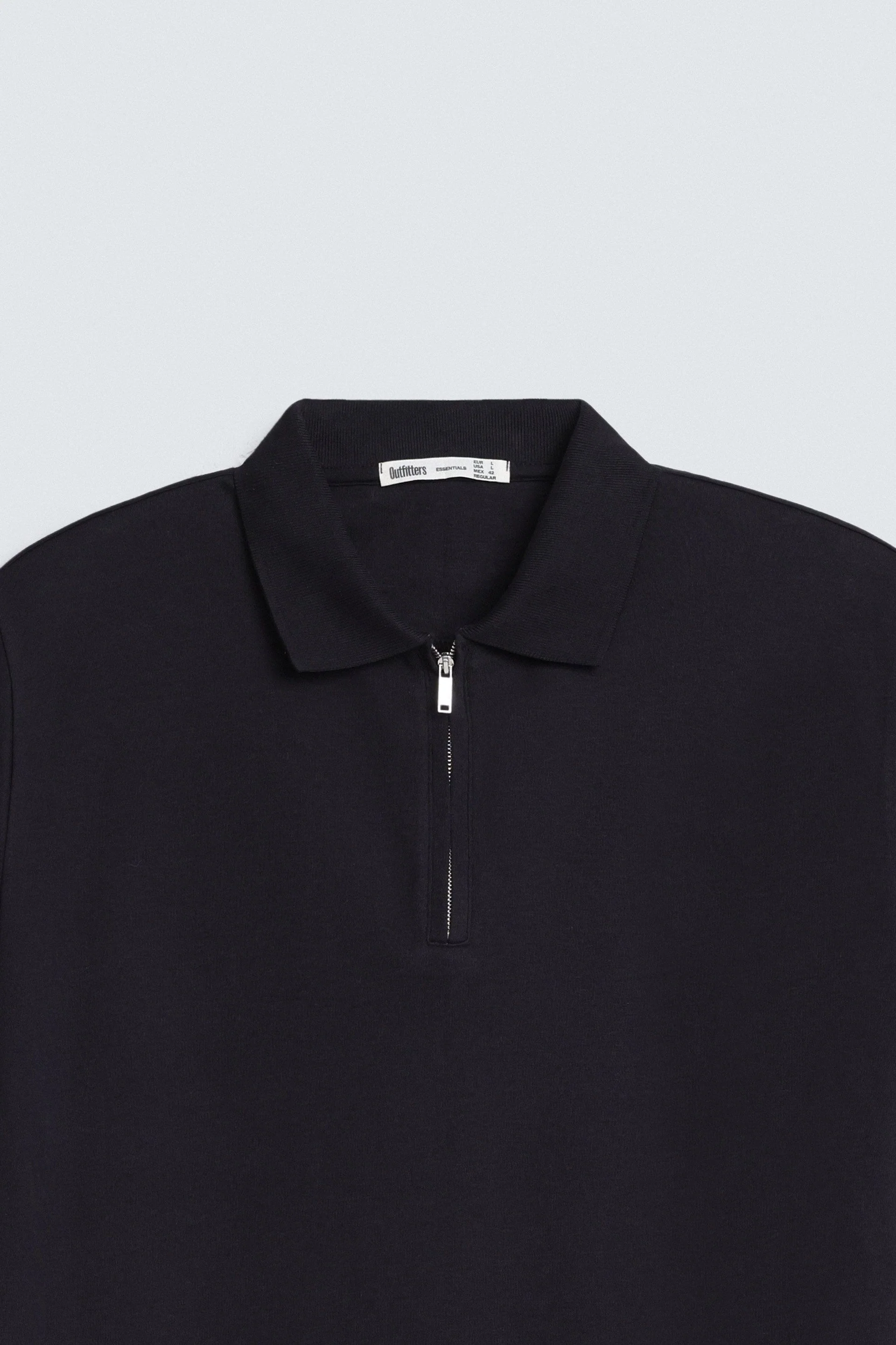 Quarter Zip-Up Polo Shirt - Image 13