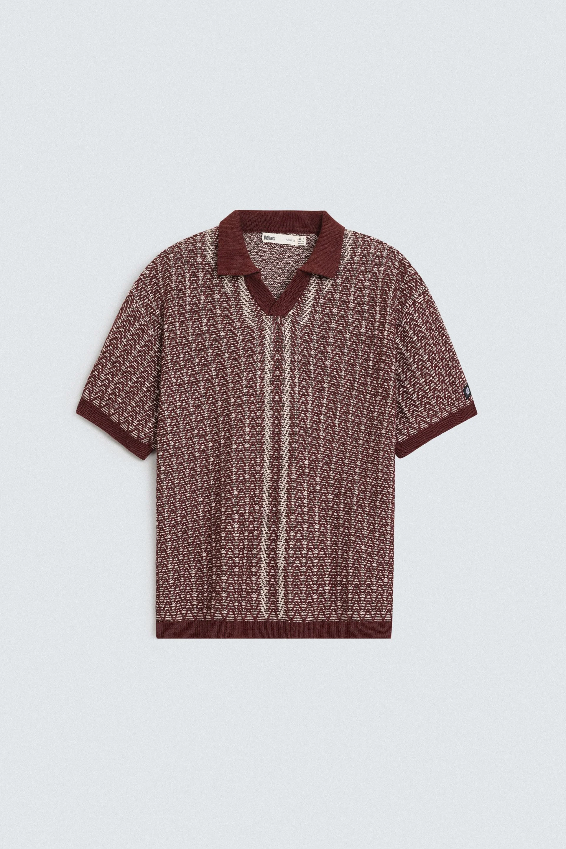 Contrast Knit Polo Shirt - Image 12