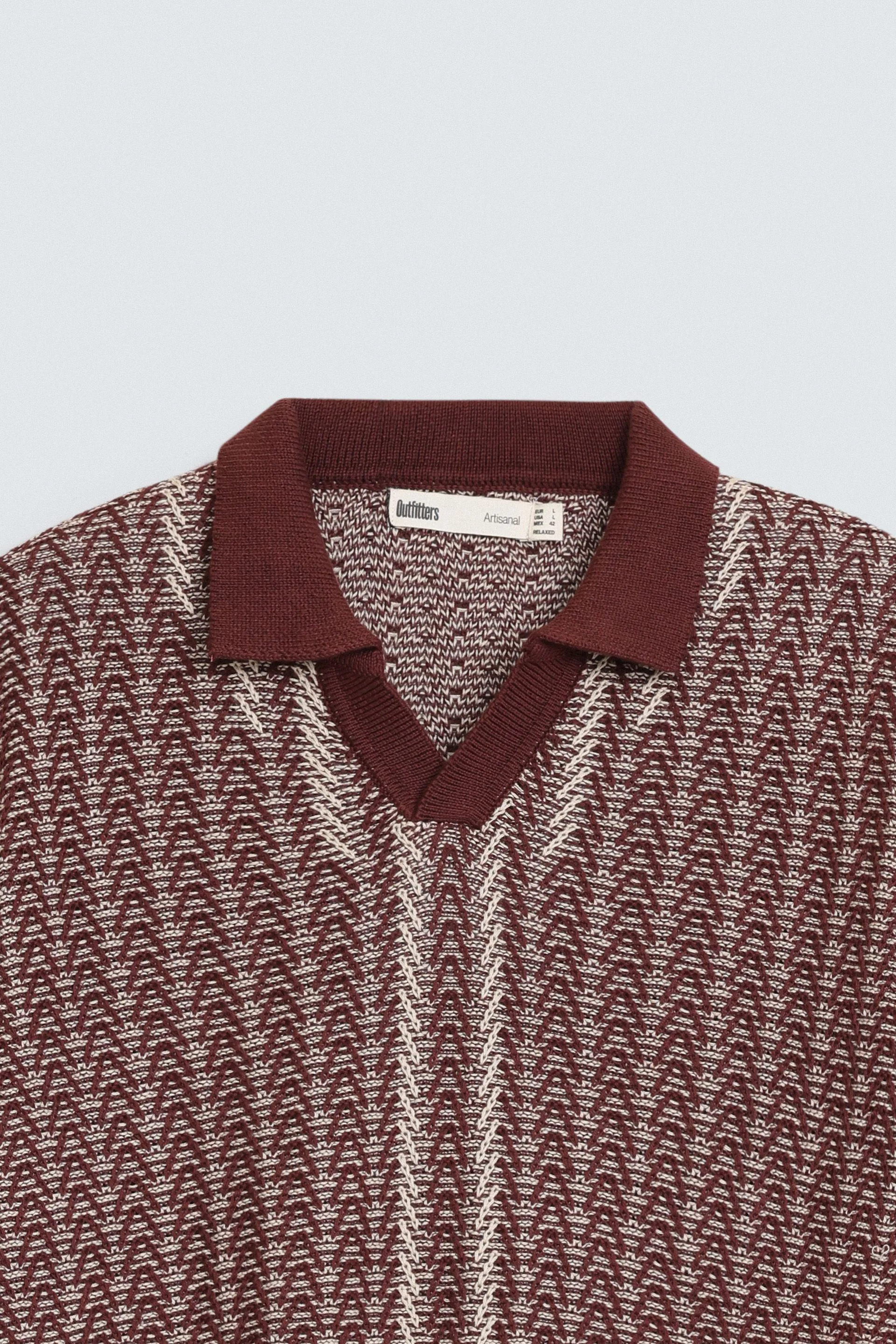 Contrast Knit Polo Shirt - Image 13