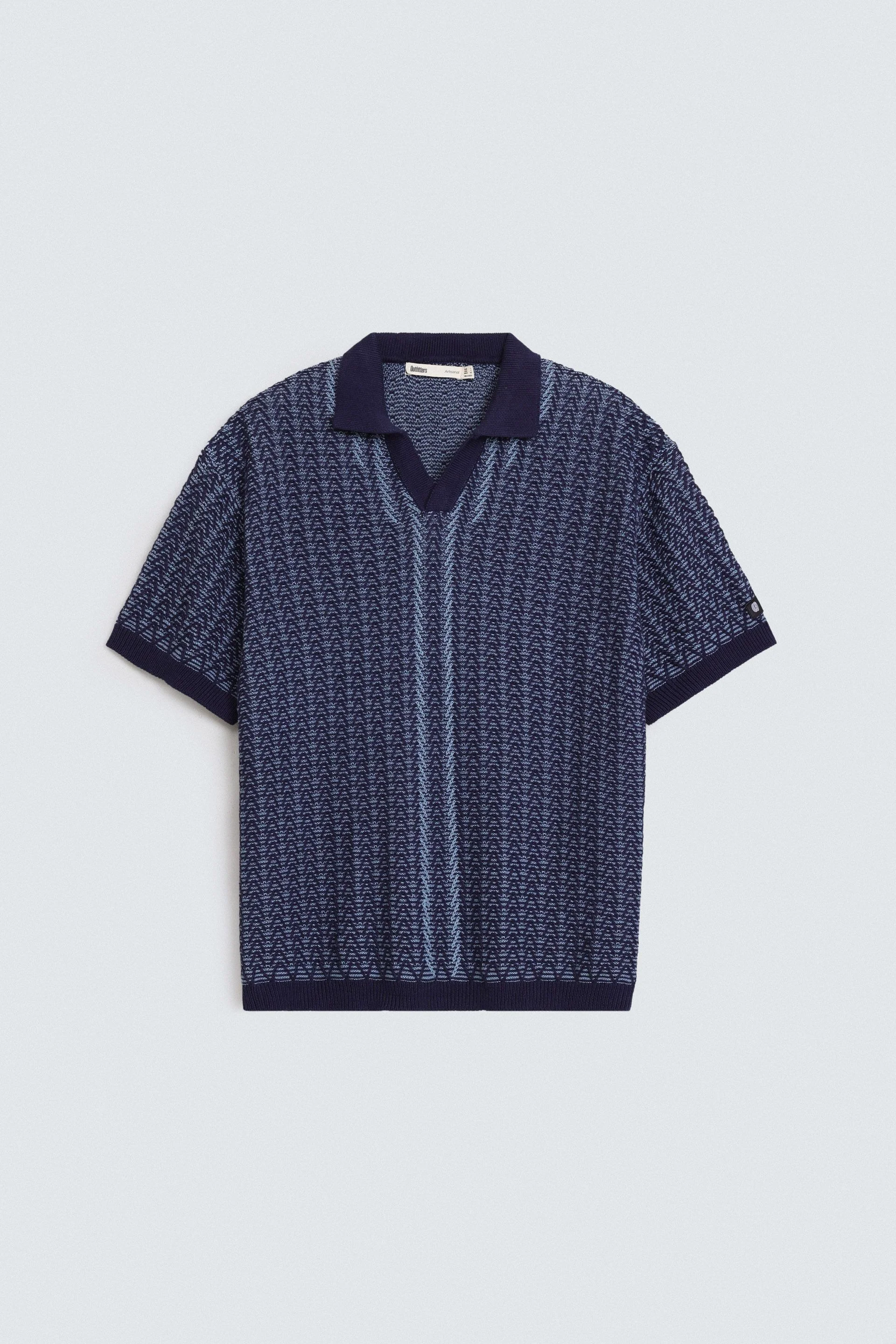 Contrast Knit Polo Shirt - Image 5