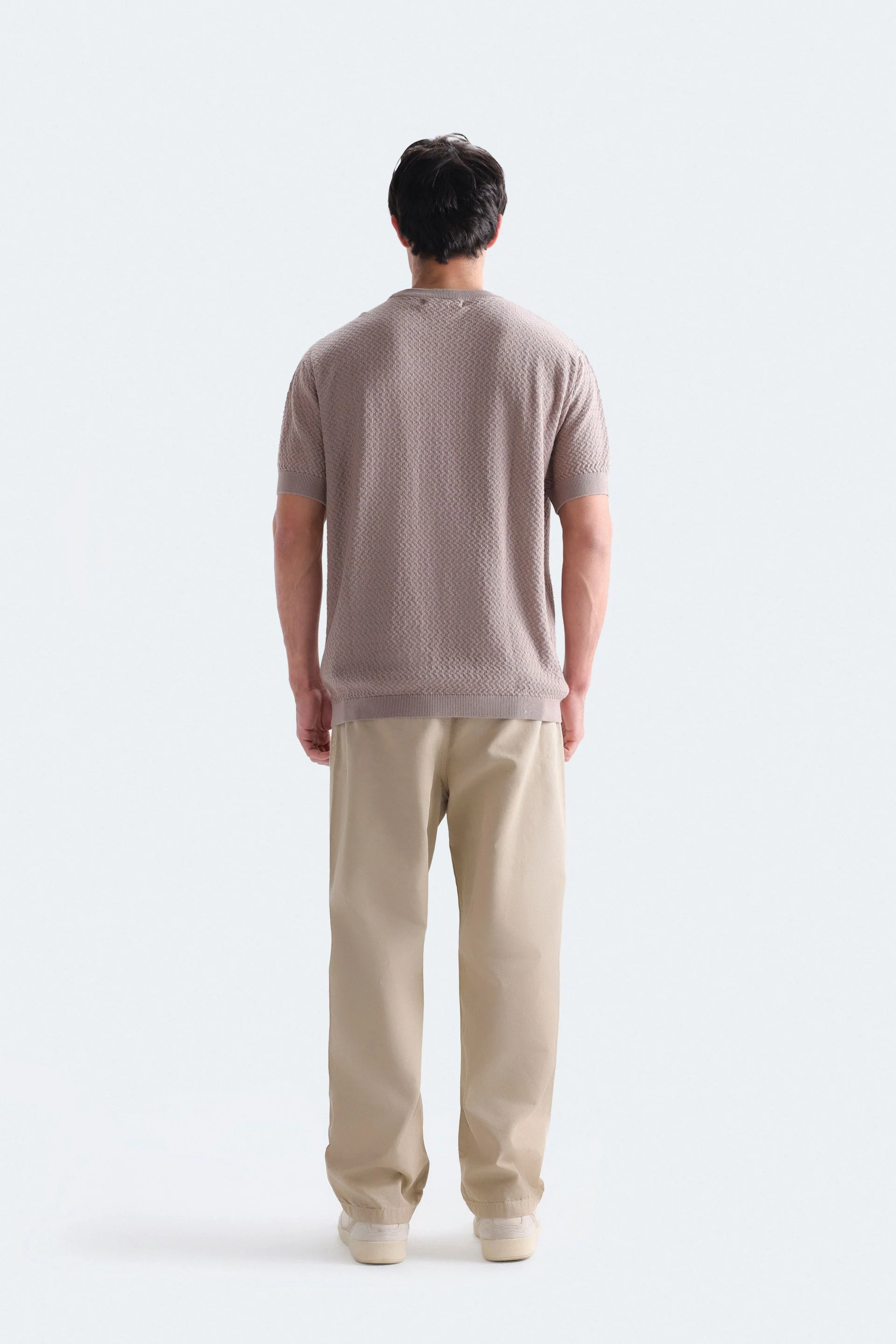 Textured Crew Neck T-Shirt - Image 12