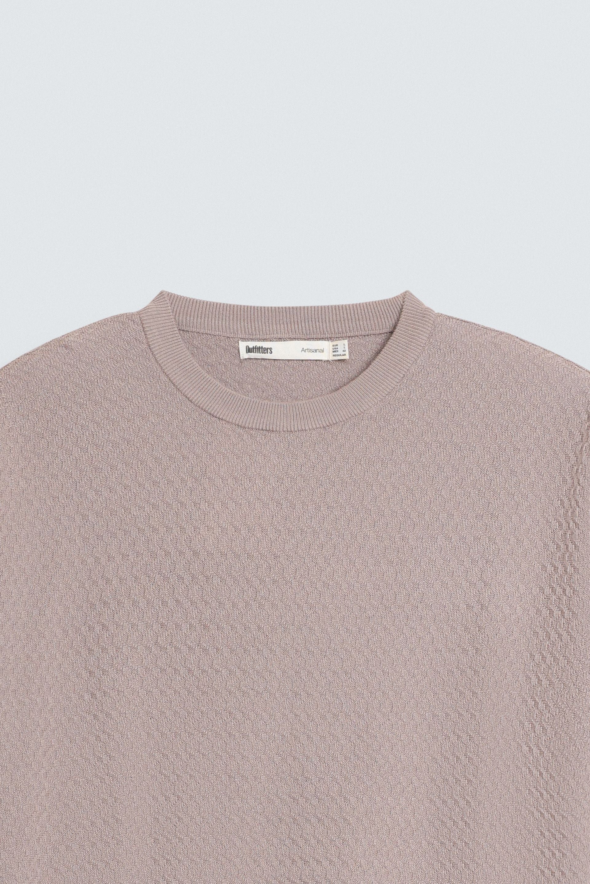 Textured Crew Neck T-Shirt - Image 14