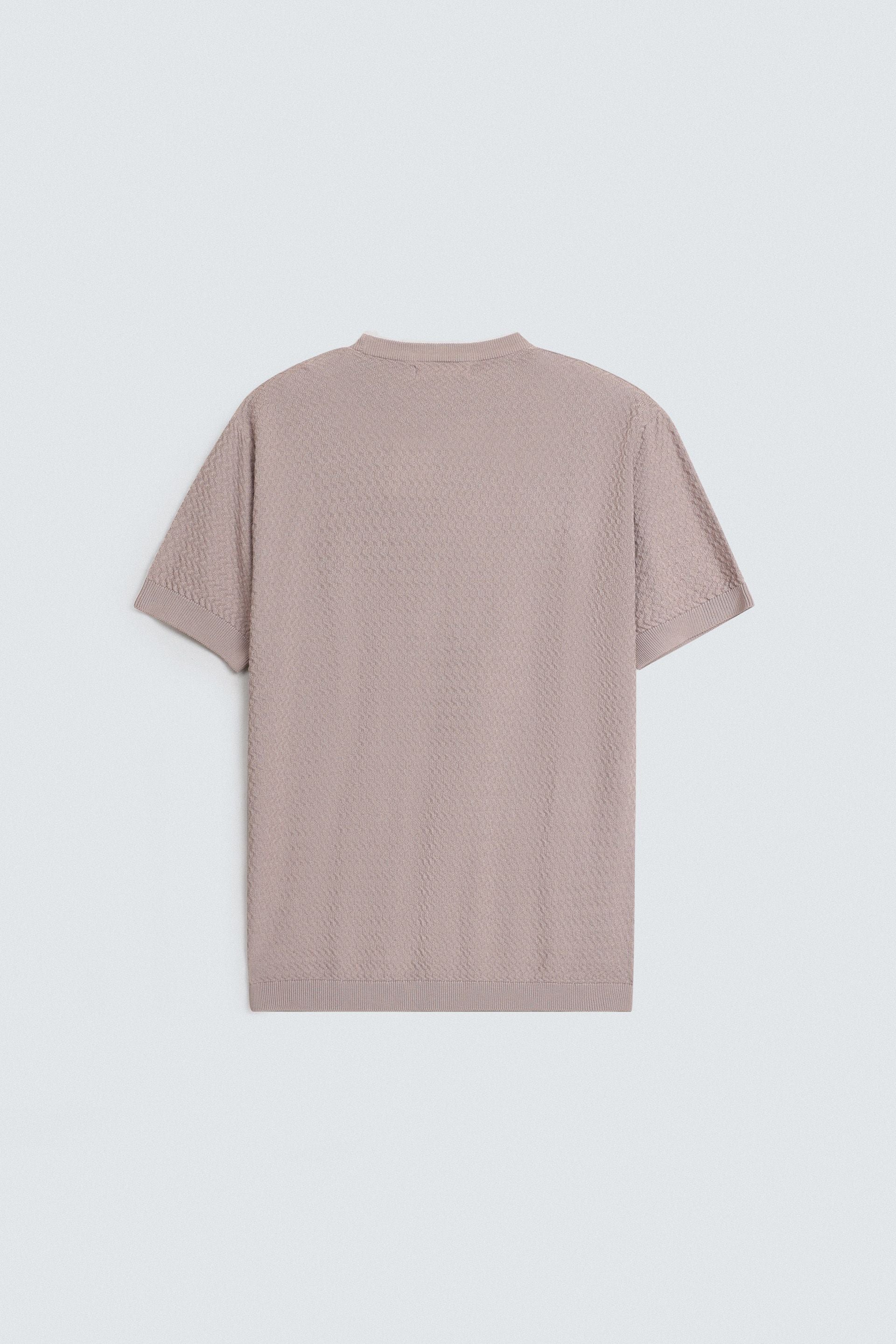 Textured Crew Neck T-Shirt - Image 15