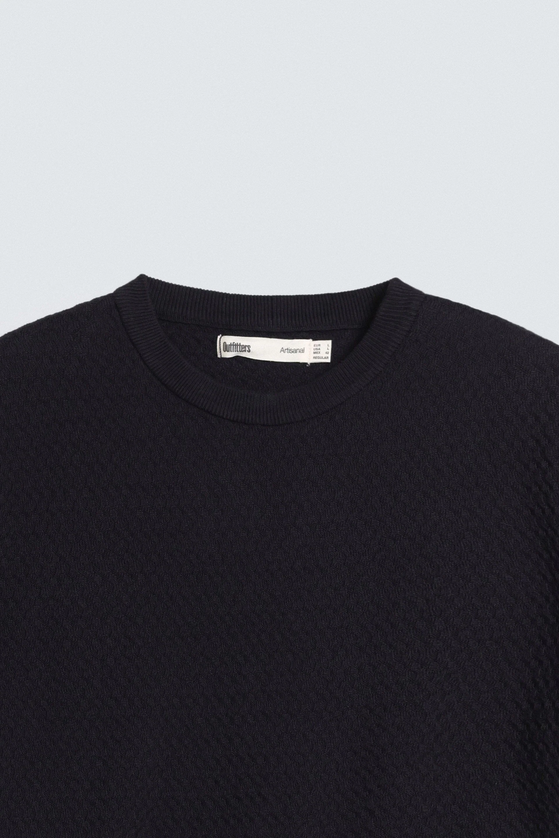 Textured Crew Neck T-Shirt - Image 21