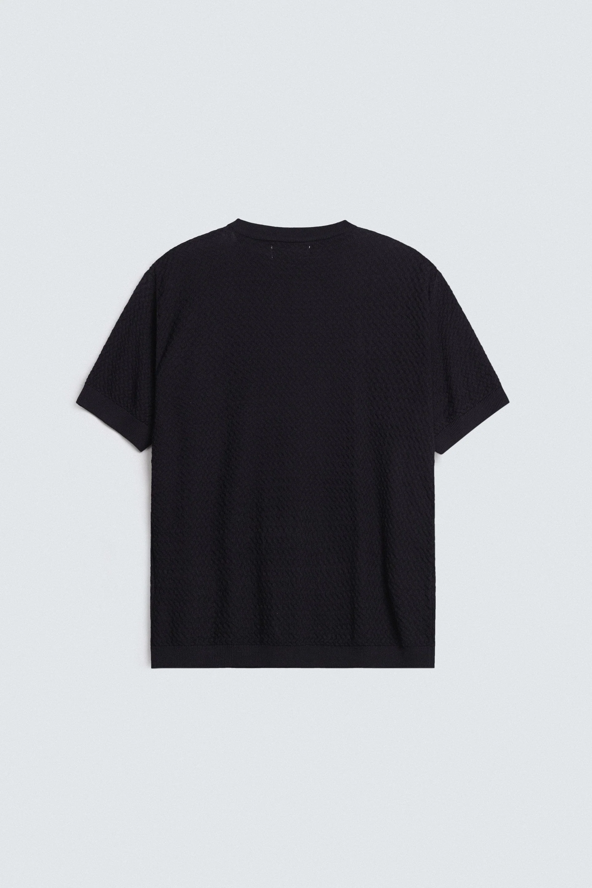 Textured Crew Neck T-Shirt - Image 22