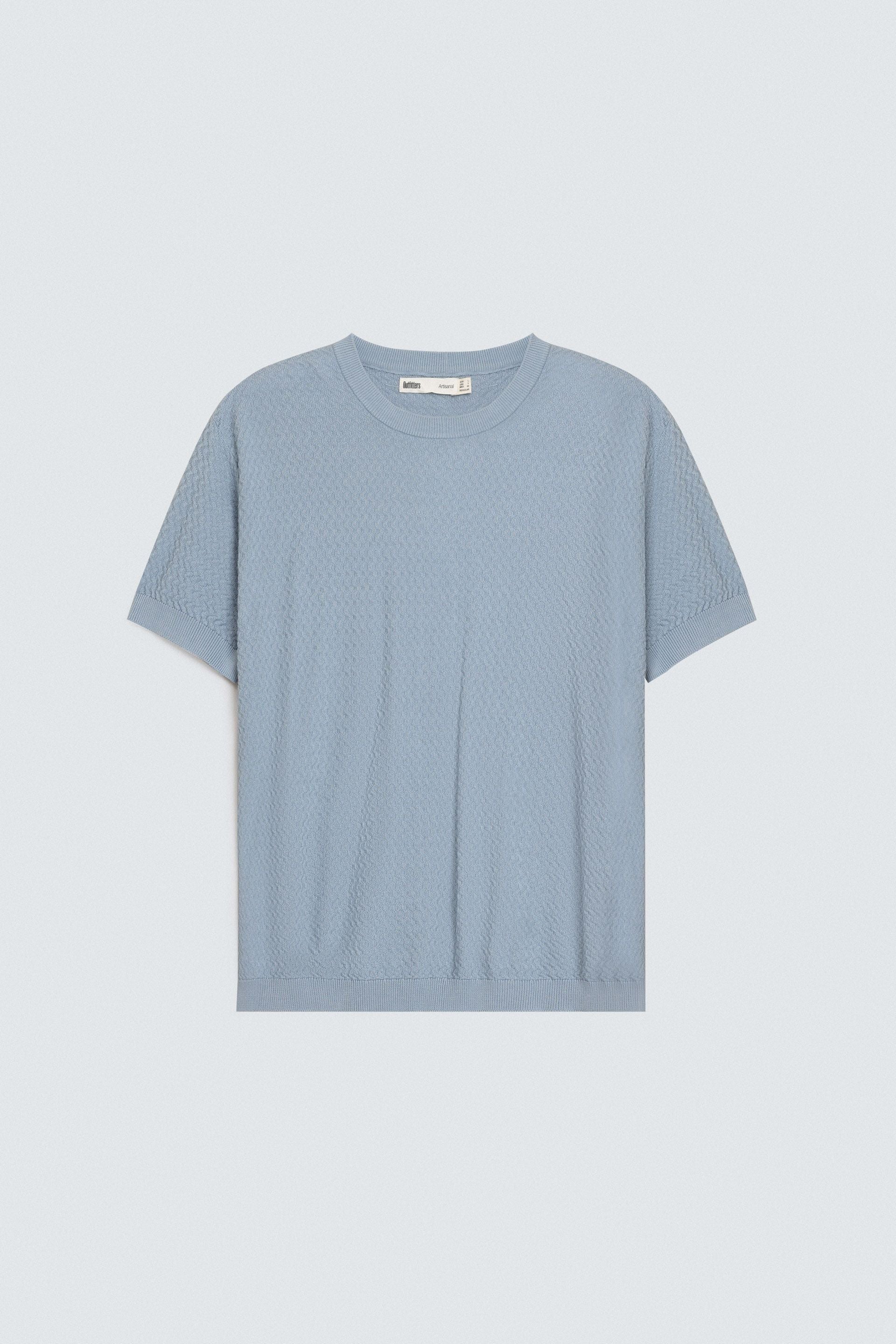 Textured Crew Neck T-Shirt - Image 6