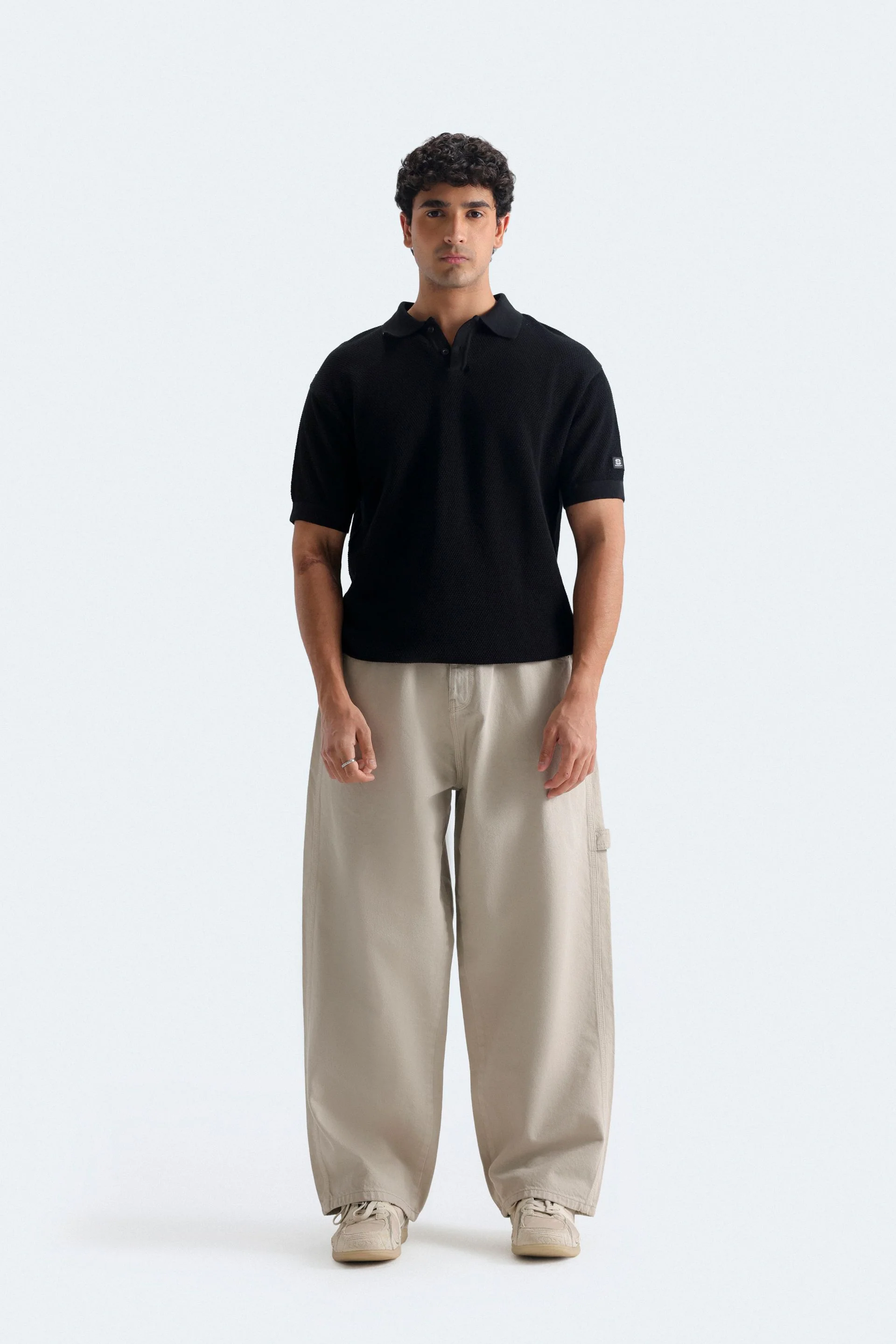 Textured Polo Shirt - Image 19